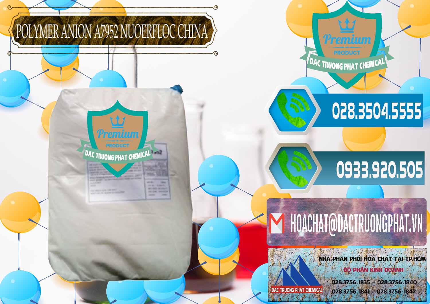 Nơi chuyên bán & phân phối Polymer Anion A7952 Nuoerfloc Trung Quốc China - 0476 - Nơi chuyên kinh doanh và cung cấp hóa chất tại TP.HCM - congtyhoachat.net