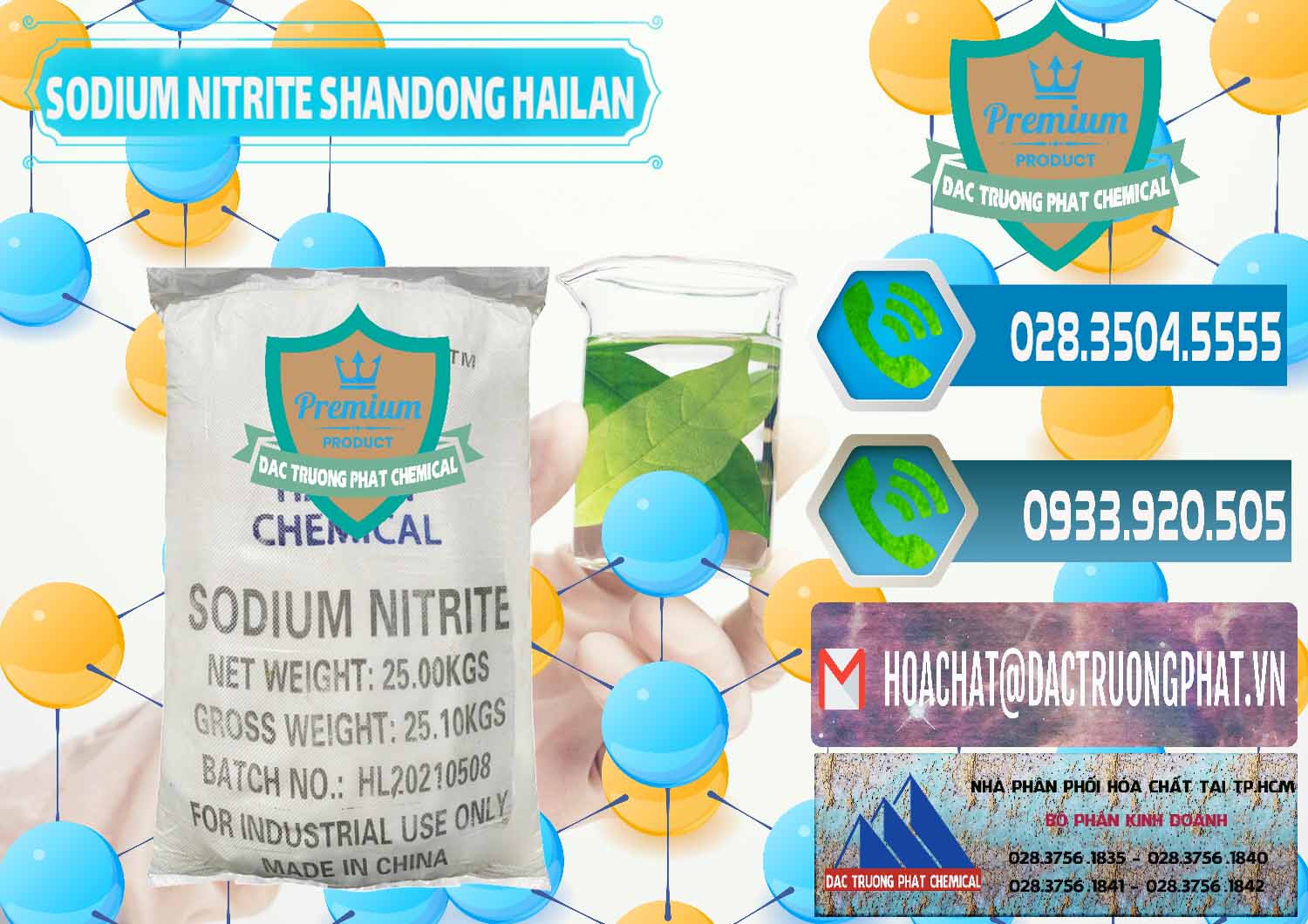 Cty bán _ cung cấp Sodium Nitrite - NANO2 99.3% Shandong Hailan Trung Quốc China - 0284 - Chuyên bán & phân phối hóa chất tại TP.HCM - congtyhoachat.net