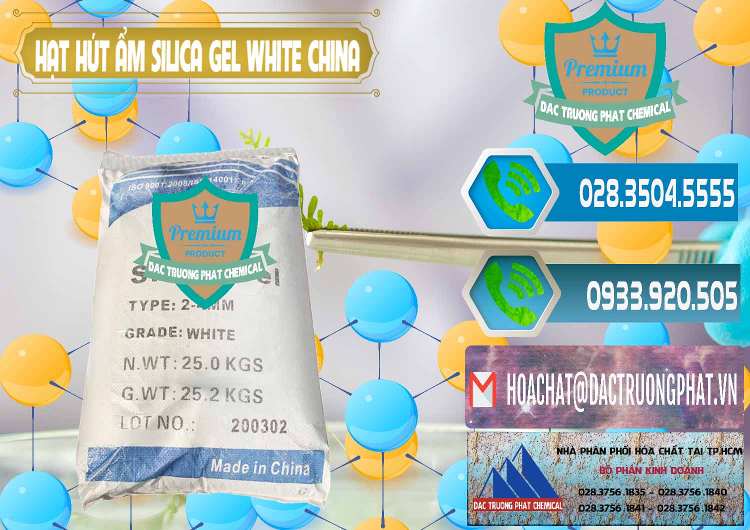 Nơi cung cấp và bán Hạt Hút Ẩm Silica Gel White Trung Quốc China - 0297 - Đơn vị kinh doanh và phân phối hóa chất tại TP.HCM - congtyhoachat.net
