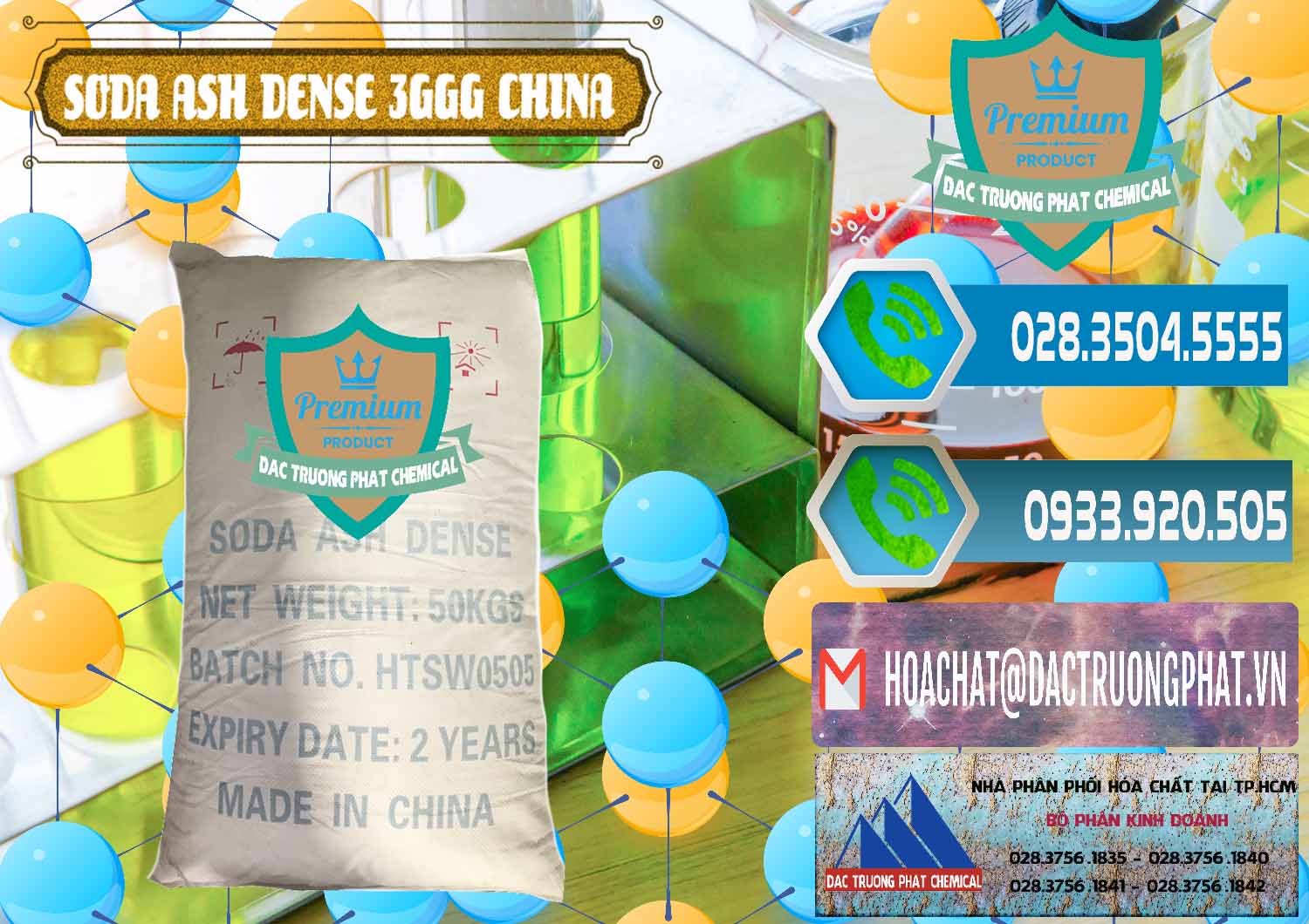 Nhà nhập khẩu - bán Soda Ash Dense - NA2CO3 3GGG Trung Quốc China - 0335 - Đơn vị chuyên phân phối & cung ứng hóa chất tại TP.HCM - congtyhoachat.net