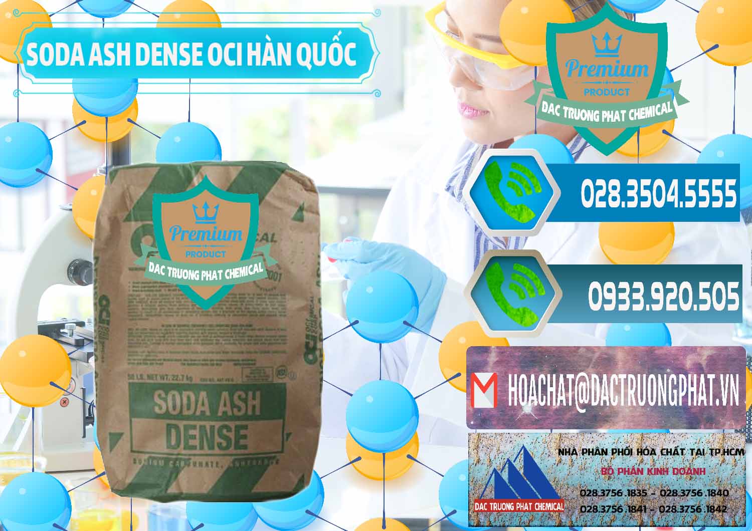 Chuyên cung cấp & bán Soda Ash Dense - NA2CO3 OCI Hàn Quốc Korea - 0338 - Cty nhập khẩu & phân phối hóa chất tại TP.HCM - congtyhoachat.net