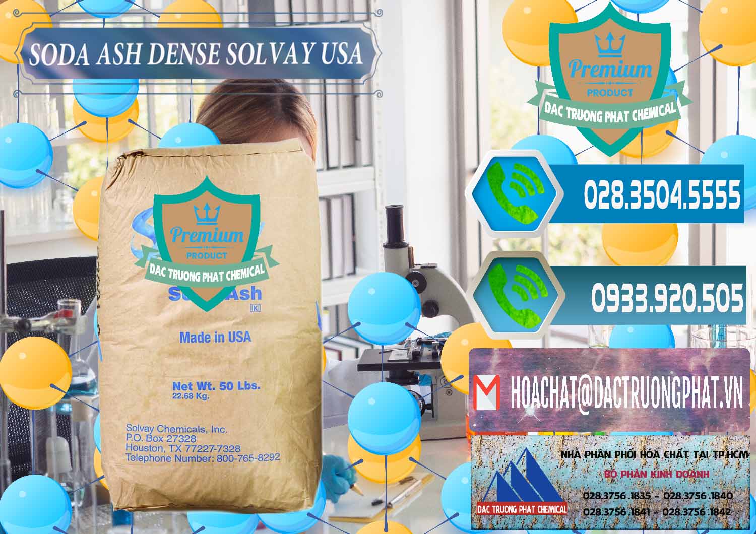 Nơi cung ứng ( bán ) Soda Ash Dense - NA2CO3 Solvay Mỹ USA - 0337 - Nơi chuyên kinh doanh & cung cấp hóa chất tại TP.HCM - congtyhoachat.net