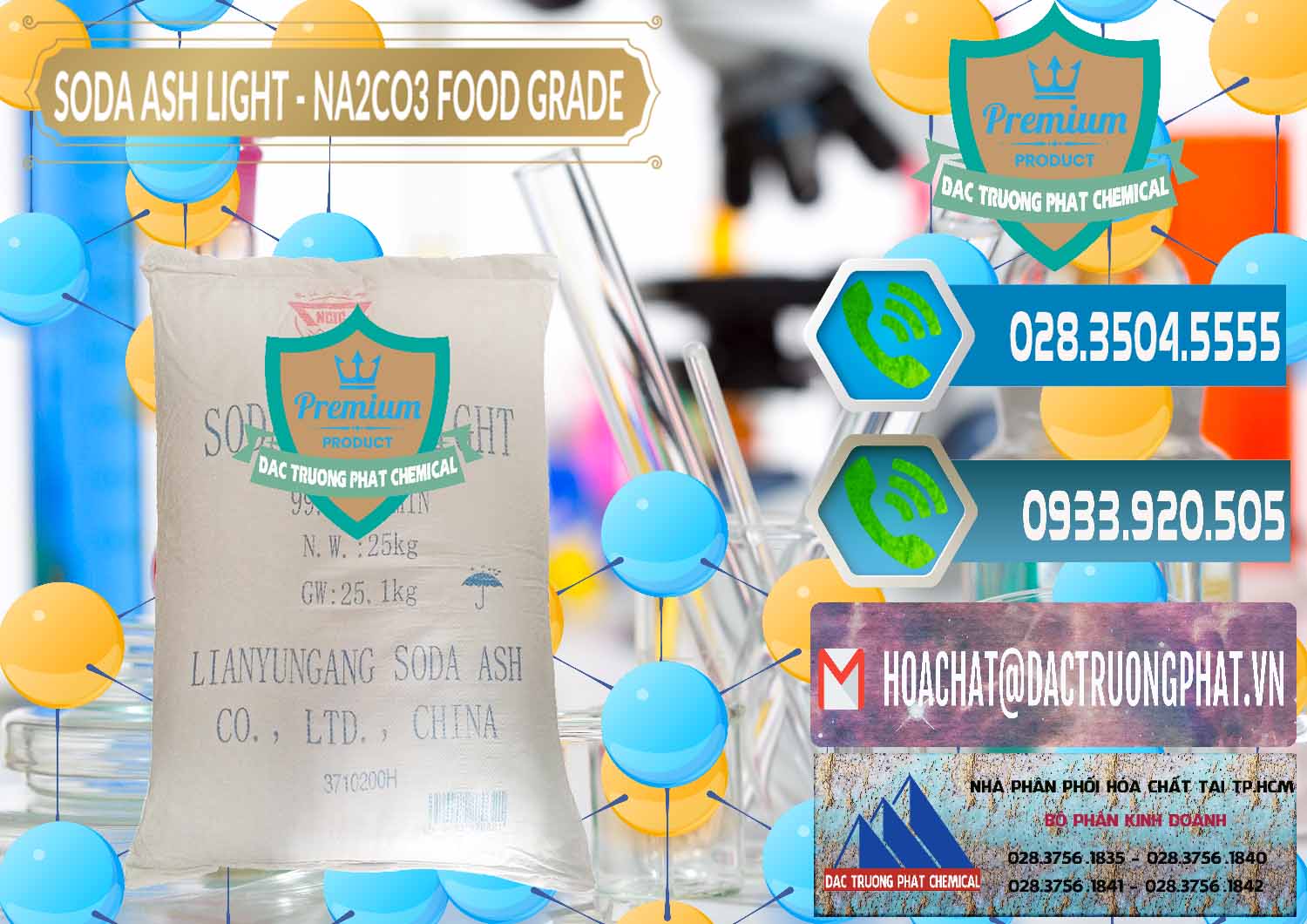 Nhập khẩu và bán Soda Ash Light – NA2CO3 Food Grade Trung Quốc China - 0127 - Đơn vị chuyên kinh doanh ( phân phối ) hóa chất tại TP.HCM - congtyhoachat.net