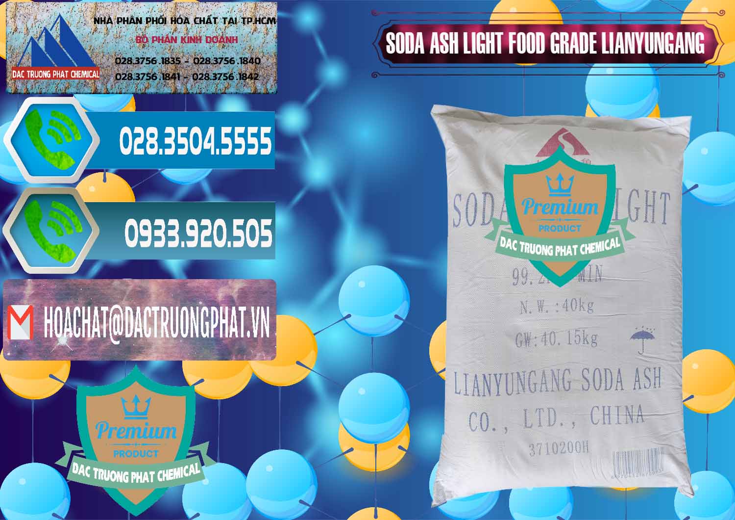 Đơn vị chuyên phân phối ( bán ) Soda Ash Light - NA2CO3 Food Grade Lianyungang Trung Quốc - 0222 - Cty cung cấp & phân phối hóa chất tại TP.HCM - congtyhoachat.net