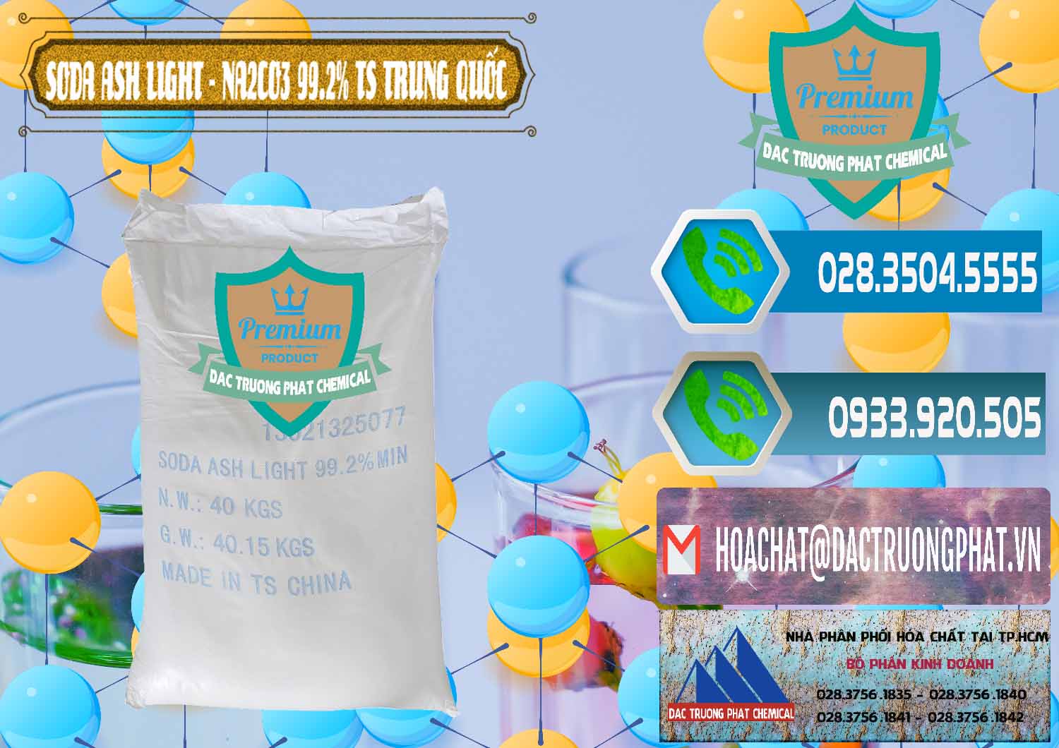 Cty chuyên cung cấp và bán Soda Ash Light - NA2CO3 TS Trung Quốc China - 0221 - Đơn vị chuyên kinh doanh ( phân phối ) hóa chất tại TP.HCM - congtyhoachat.net