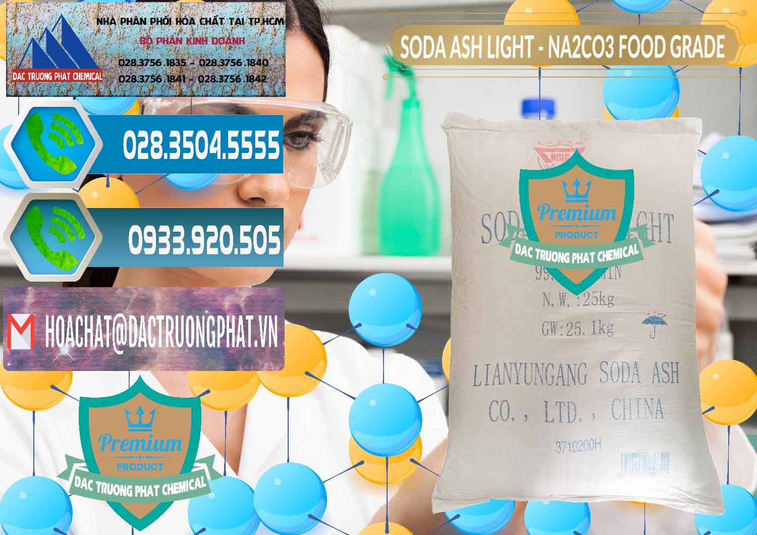 Soda Ash Light – NA2CO3 Food Grade Trung Quốc China Nơi cung ứng ( bán ) Soda Ash Light – NA2CO3 Food Grade Trung Quốc China - 0127 - Chuyên bán & cung cấp hóa chất tại TP.HCM - congtyhoachat.net