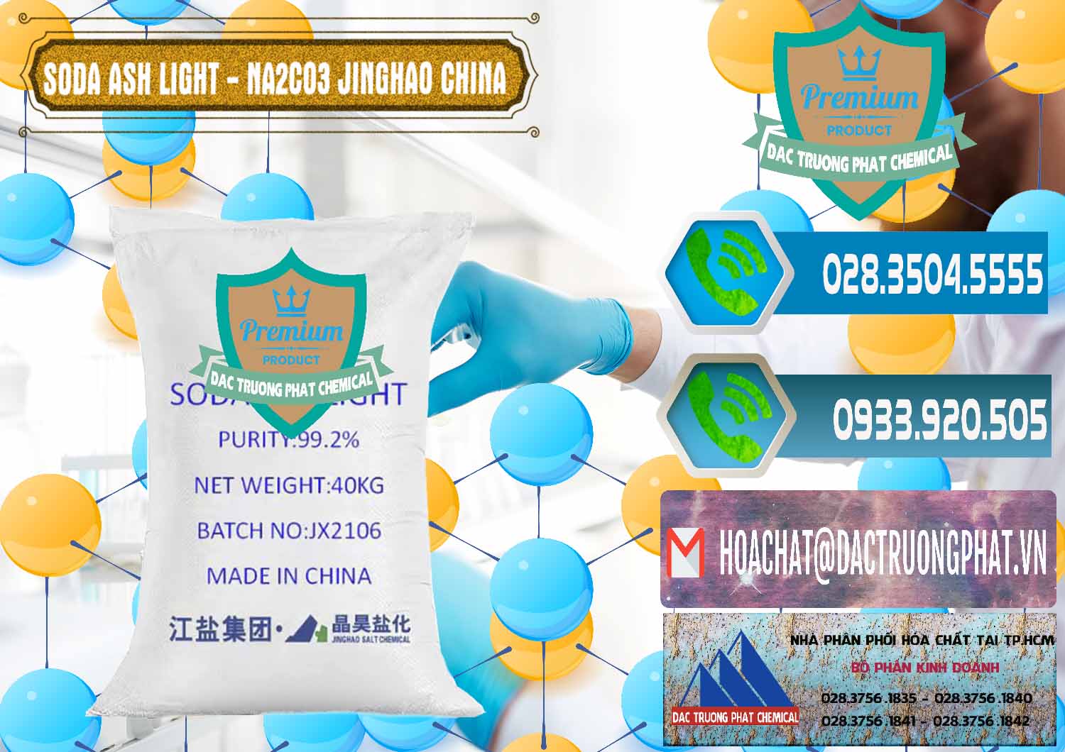 Nhà nhập khẩu _ bán Soda Ash Light - NA2CO3 Jinghao Trung Quốc China - 0339 - Cty phân phối ( cung cấp ) hóa chất tại TP.HCM - congtyhoachat.net