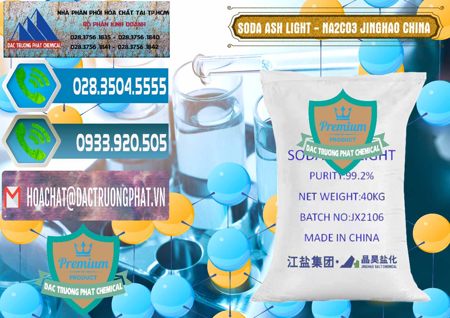 Chuyên nhập khẩu - bán Soda Ash Light - NA2CO3 Jinghao Trung Quốc China - 0339 - Đơn vị chuyên kinh doanh - phân phối hóa chất tại TP.HCM - congtyhoachat.net