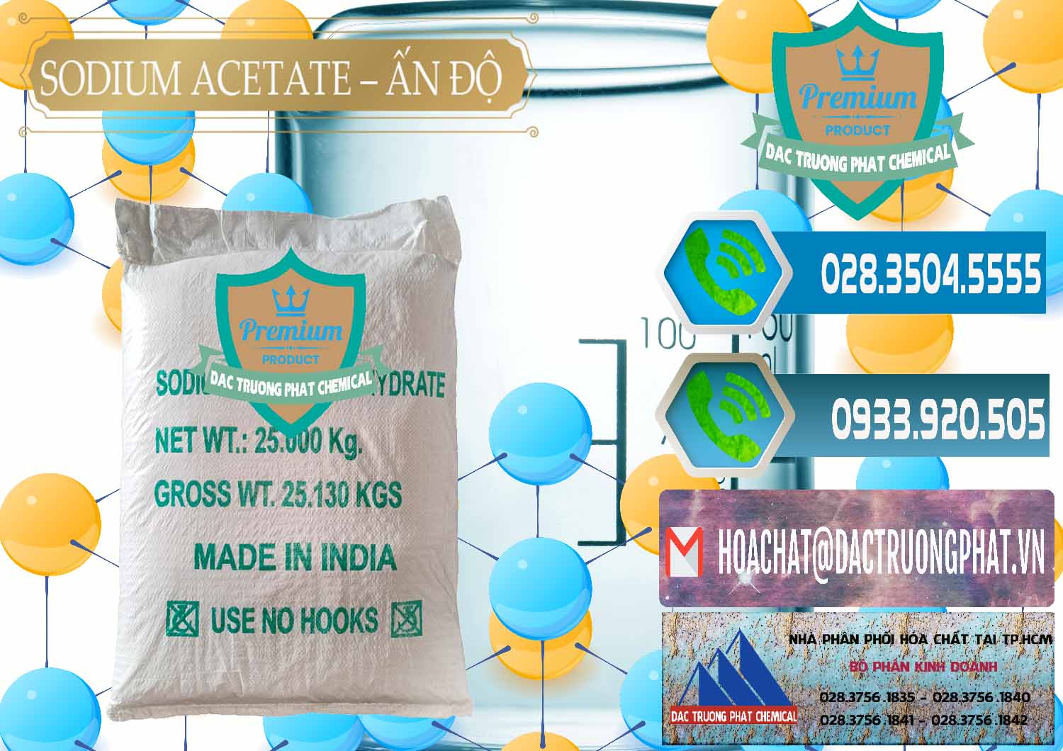 Công ty chuyên kinh doanh _ bán Sodium Acetate - Natri Acetate Ấn Độ India - 0133 - Nơi phân phối - bán hóa chất tại TP.HCM - congtyhoachat.net