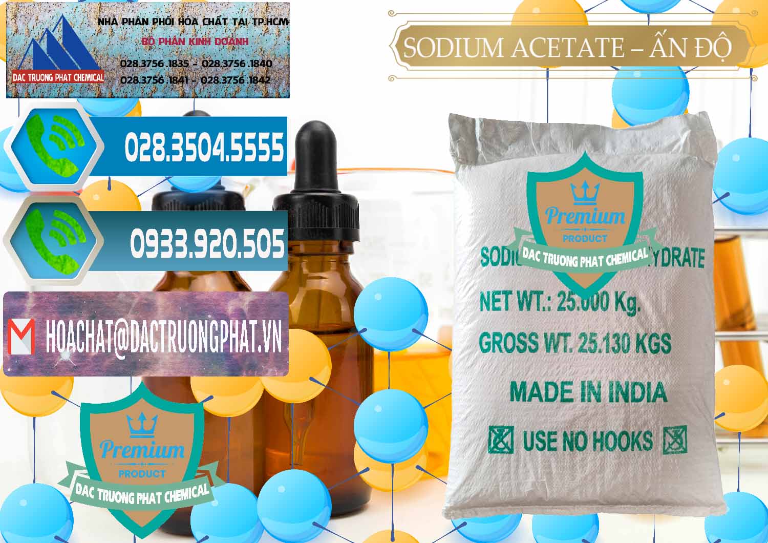 Công ty chuyên cung cấp & bán Sodium Acetate - Natri Acetate Ấn Độ India - 0133 - Công ty cung cấp và bán hóa chất tại TP.HCM - congtyhoachat.net