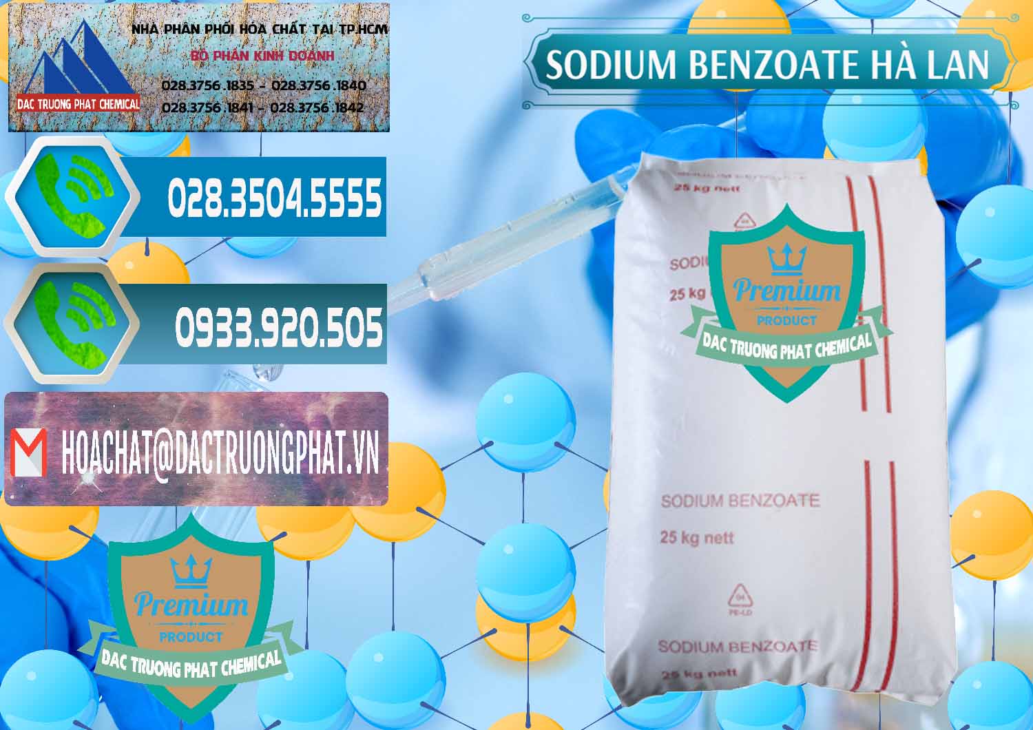 Chuyên cung ứng - bán Sodium Benzoate - Mốc Bột Chữ Cam Hà Lan Netherlands - 0360 - Đơn vị chuyên cung ứng & phân phối hóa chất tại TP.HCM - congtyhoachat.net