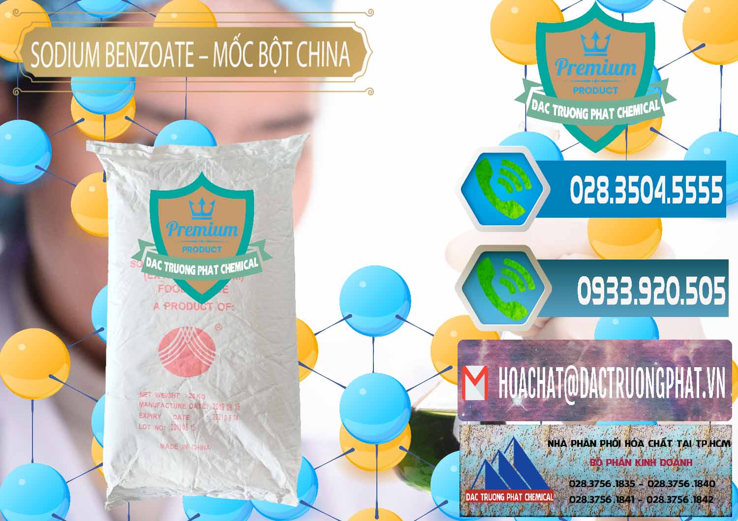 Công ty chuyên nhập khẩu & bán Sodium Benzoate - Mốc Bột Chữ Cam Food Grade Trung Quốc China - 0135 - Đơn vị cung cấp _ bán hóa chất tại TP.HCM - congtyhoachat.net