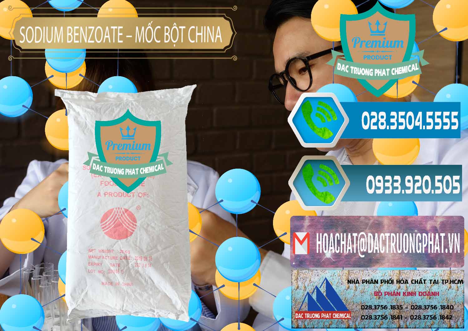 Cty cung cấp - bán Sodium Benzoate - Mốc Bột Chữ Cam Food Grade Trung Quốc China - 0135 - Chuyên cung cấp và kinh doanh hóa chất tại TP.HCM - congtyhoachat.net