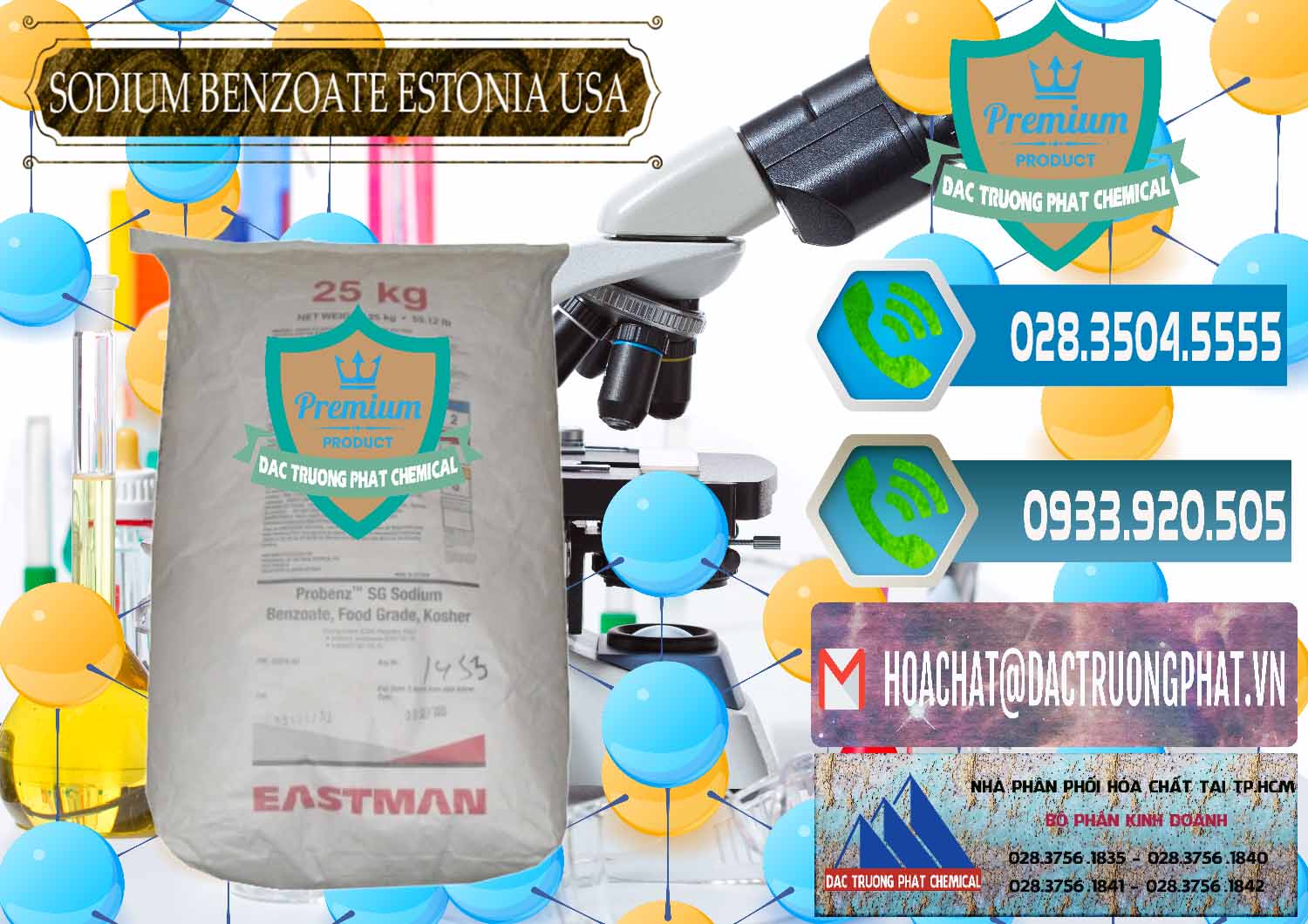 Chuyên cung cấp - bán Sodium Benzoate - Mốc Bột Estonia Mỹ USA - 0468 - Cung ứng & phân phối hóa chất tại TP.HCM - congtyhoachat.net