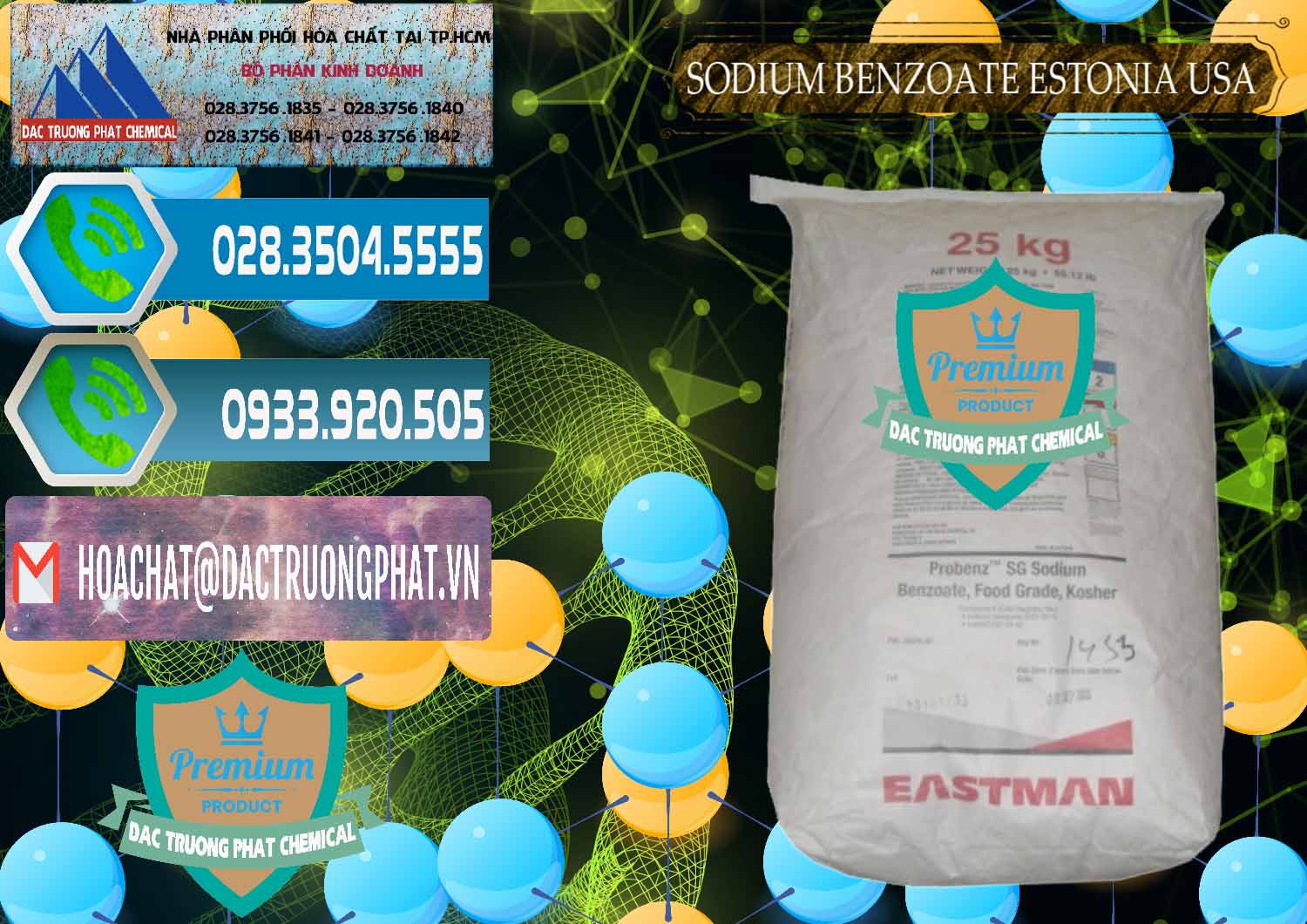 Phân phối ( bán ) Sodium Benzoate - Mốc Bột Estonia Mỹ USA - 0468 - Đơn vị chuyên cung cấp & nhập khẩu hóa chất tại TP.HCM - congtyhoachat.net