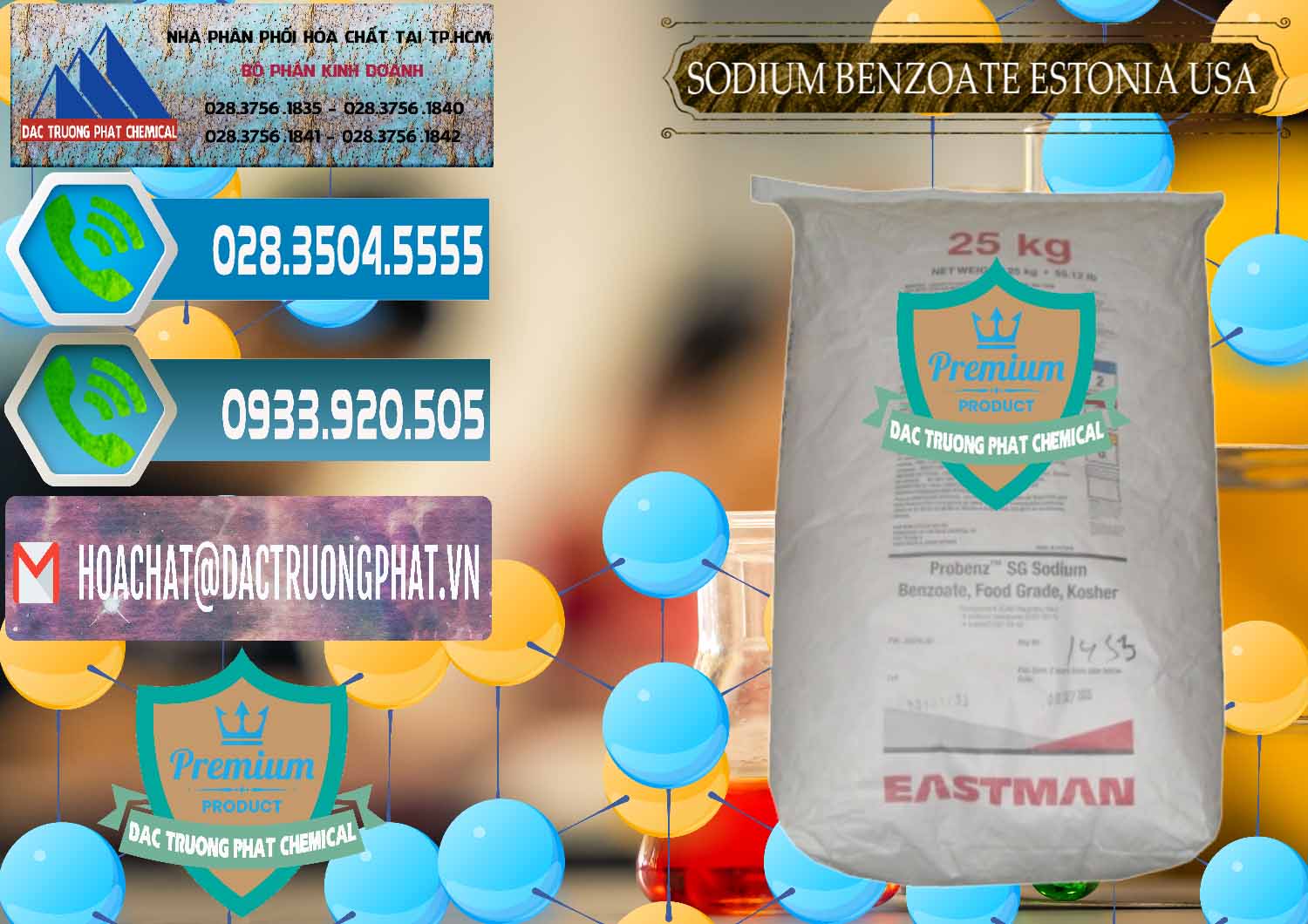 Nhà cung ứng - bán Sodium Benzoate - Mốc Bột Estonia Mỹ USA - 0468 - Đơn vị chuyên phân phối và nhập khẩu hóa chất tại TP.HCM - congtyhoachat.net