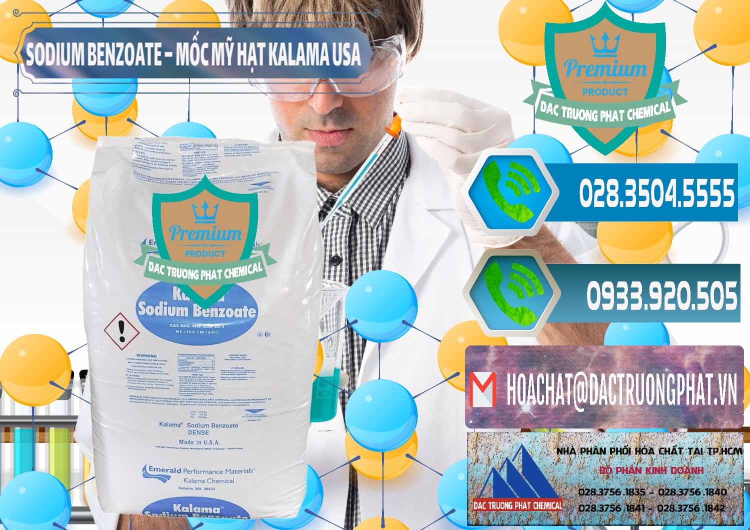 Đơn vị chuyên phân phối ( bán ) Sodium Benzoate - Mốc Hạt Kalama Food Grade Mỹ Usa - 0137 - Đơn vị chuyên bán và phân phối hóa chất tại TP.HCM - congtyhoachat.net