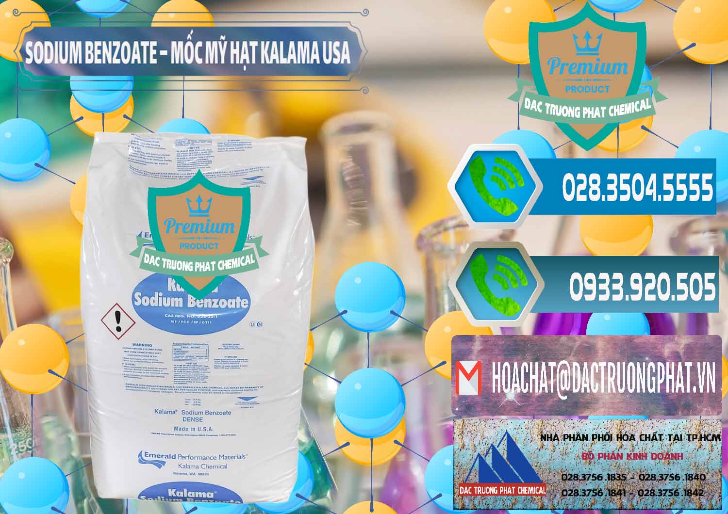 Bán ( phân phối ) Sodium Benzoate - Mốc Hạt Kalama Food Grade Mỹ Usa - 0137 - Đơn vị phân phối & cung cấp hóa chất tại TP.HCM - congtyhoachat.net