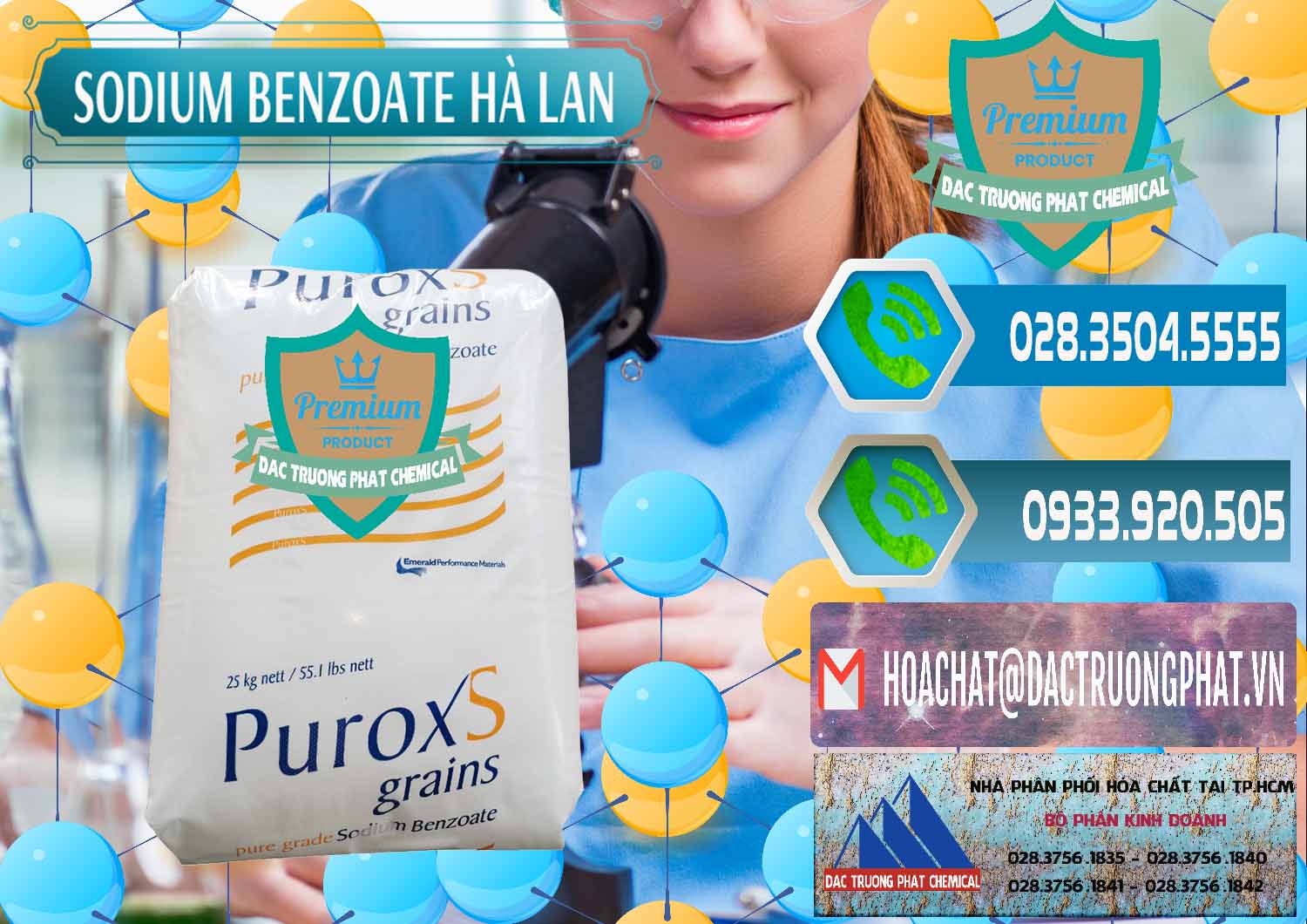 Bán ( phân phối ) Sodium Benzoate - Mốc Bột Puroxs Hà Lan Netherlands - 0467 - Nơi bán - cung cấp hóa chất tại TP.HCM - congtyhoachat.net