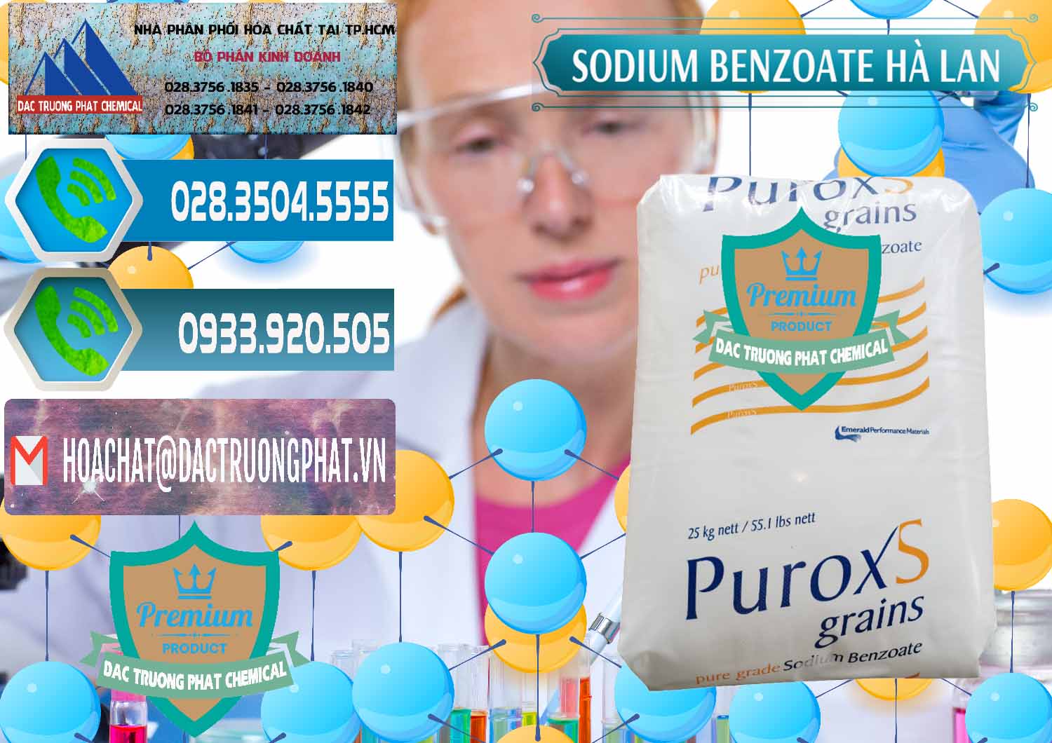 Công ty phân phối và bán Sodium Benzoate - Mốc Bột Puroxs Hà Lan Netherlands - 0467 - Cung cấp - bán hóa chất tại TP.HCM - congtyhoachat.net