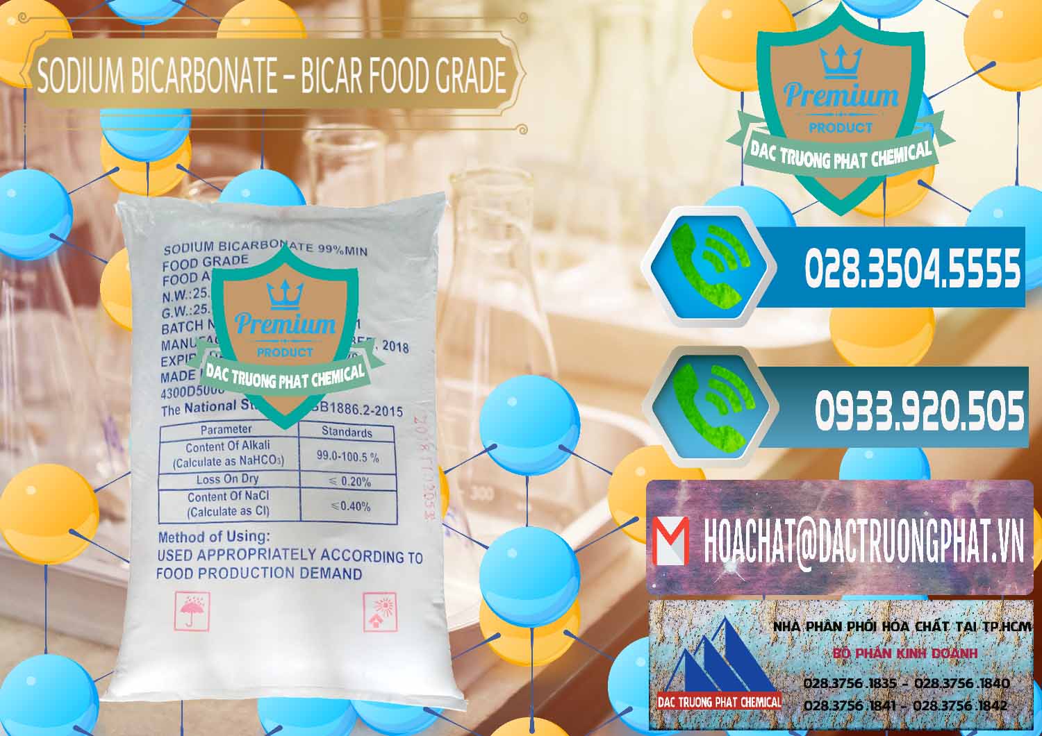 Nơi chuyên cung ứng - bán Sodium Bicarbonate – Bicar NaHCO3 Food Grade Trung Quốc China - 0138 - Cung cấp & kinh doanh hóa chất tại TP.HCM - congtyhoachat.net