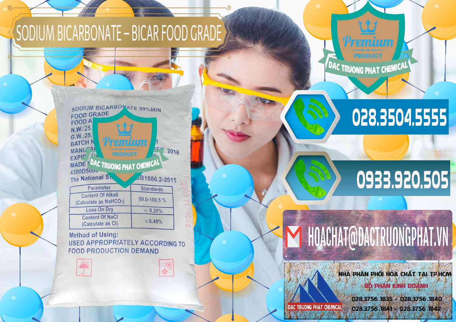 Chuyên nhập khẩu & bán Sodium Bicarbonate – Bicar NaHCO3 Food Grade Trung Quốc China - 0138 - Chuyên cung ứng & phân phối hóa chất tại TP.HCM - congtyhoachat.net