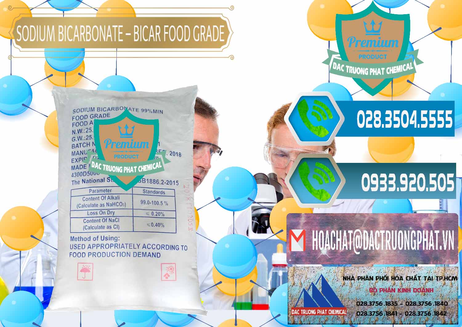 Nơi cung cấp _ bán Sodium Bicarbonate – Bicar NaHCO3 Food Grade Trung Quốc China - 0138 - Chuyên kinh doanh - phân phối hóa chất tại TP.HCM - congtyhoachat.net