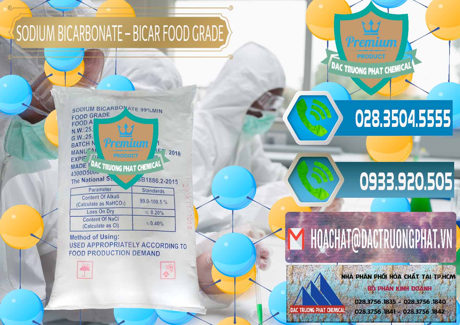Phân phối - bán Sodium Bicarbonate – Bicar NaHCO3 Food Grade Trung Quốc China - 0138 - Chuyên bán - cung cấp hóa chất tại TP.HCM - congtyhoachat.net