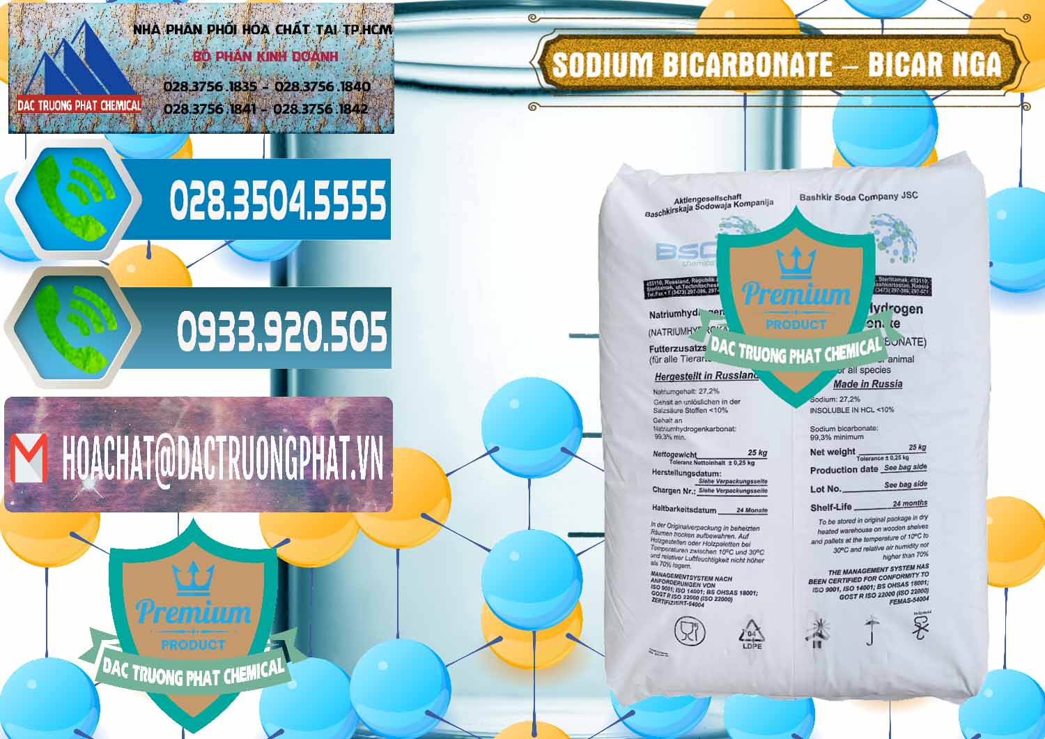 Cty bán _ phân phối Sodium Bicarbonate – Bicar NaHCO3 Nga Russia - 0425 - Đơn vị kinh doanh - cung cấp hóa chất tại TP.HCM - congtyhoachat.net