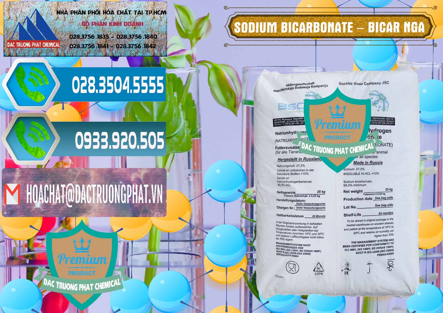 Nơi chuyên cung ứng & bán Sodium Bicarbonate – Bicar NaHCO3 Nga Russia - 0425 - Cty chuyên bán ( phân phối ) hóa chất tại TP.HCM - congtyhoachat.net