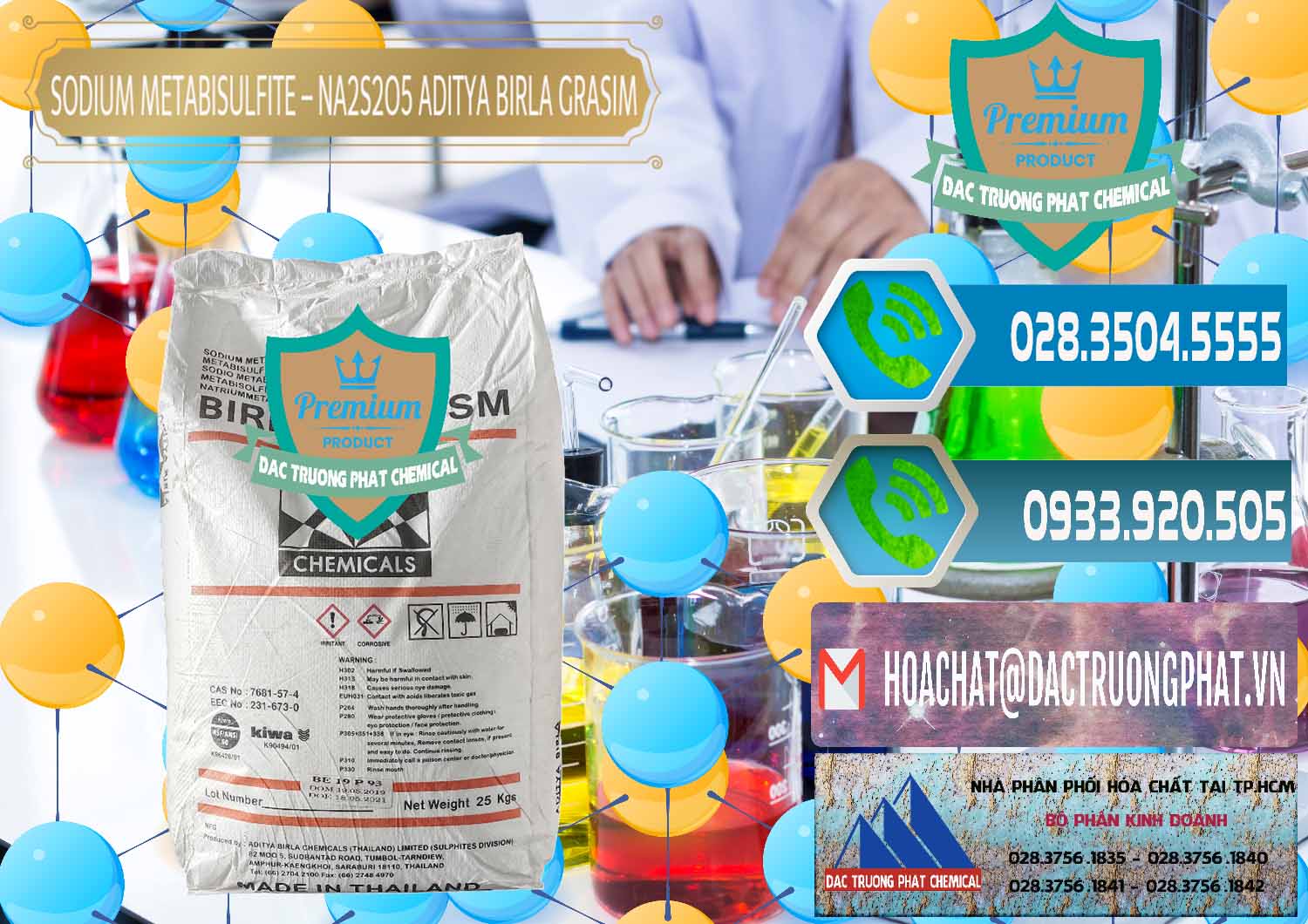 Công ty bán & phân phối Sodium Metabisulfite - NA2S2O5 Thái Lan Aditya Birla Grasim - 0144 - Cty chuyên phân phối & nhập khẩu hóa chất tại TP.HCM - congtyhoachat.net