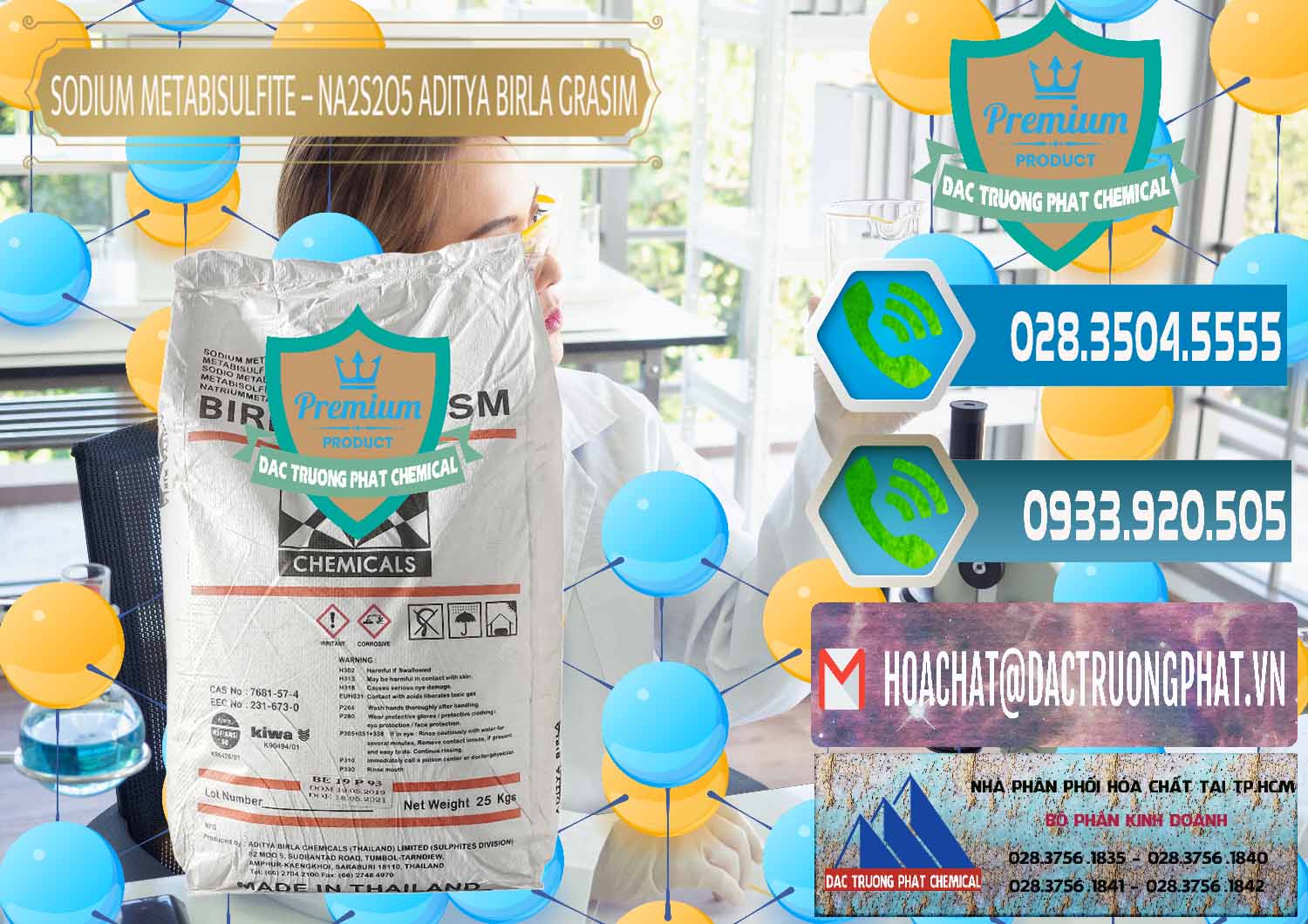 Đơn vị chuyên cung ứng và bán Sodium Metabisulfite - NA2S2O5 Thái Lan Aditya Birla Grasim - 0144 - Nhà cung cấp ( phân phối ) hóa chất tại TP.HCM - congtyhoachat.net