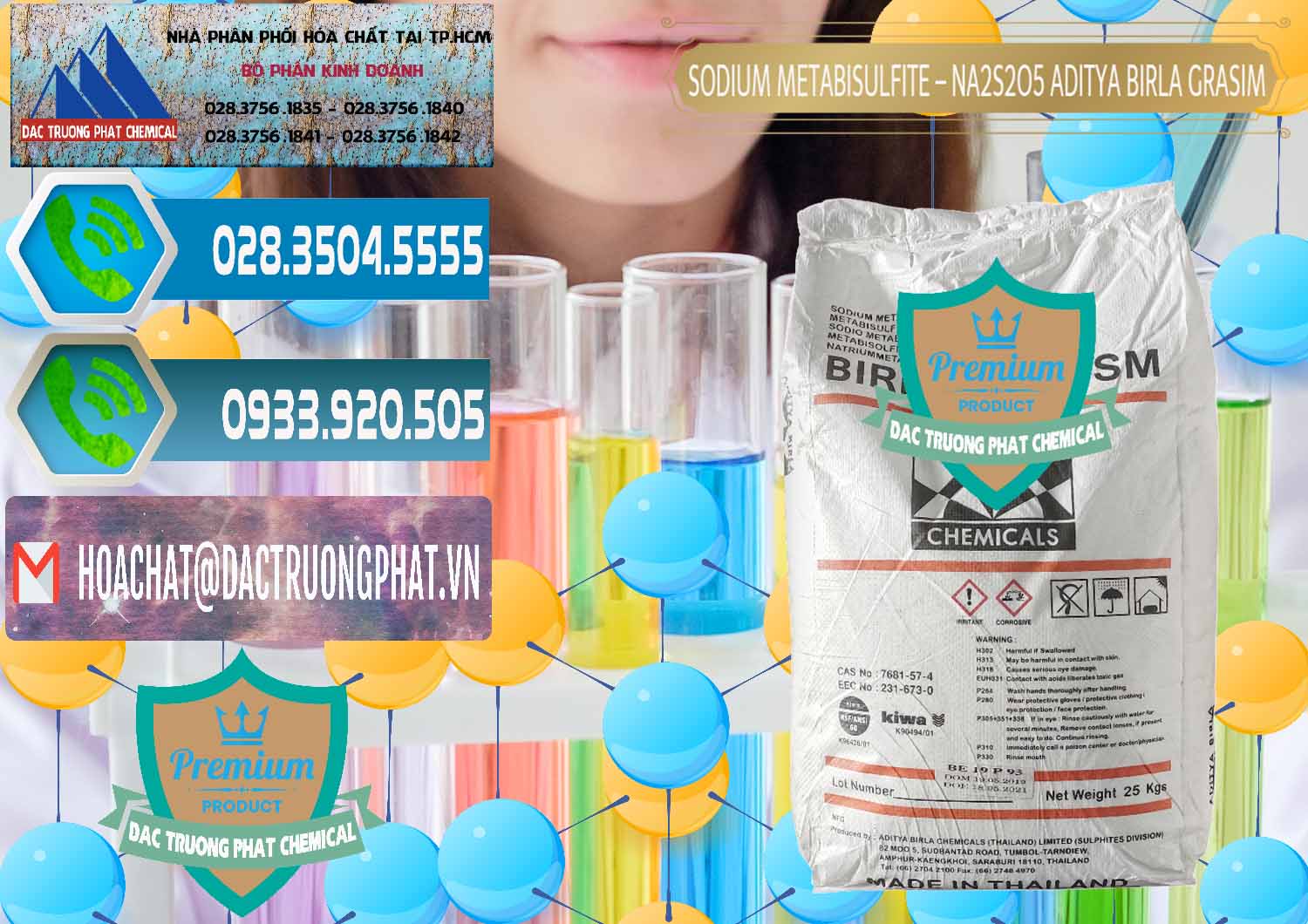 Công ty chuyên kinh doanh _ bán Sodium Metabisulfite - NA2S2O5 Thái Lan Aditya Birla Grasim - 0144 - Công ty chuyên cung cấp & nhập khẩu hóa chất tại TP.HCM - congtyhoachat.net