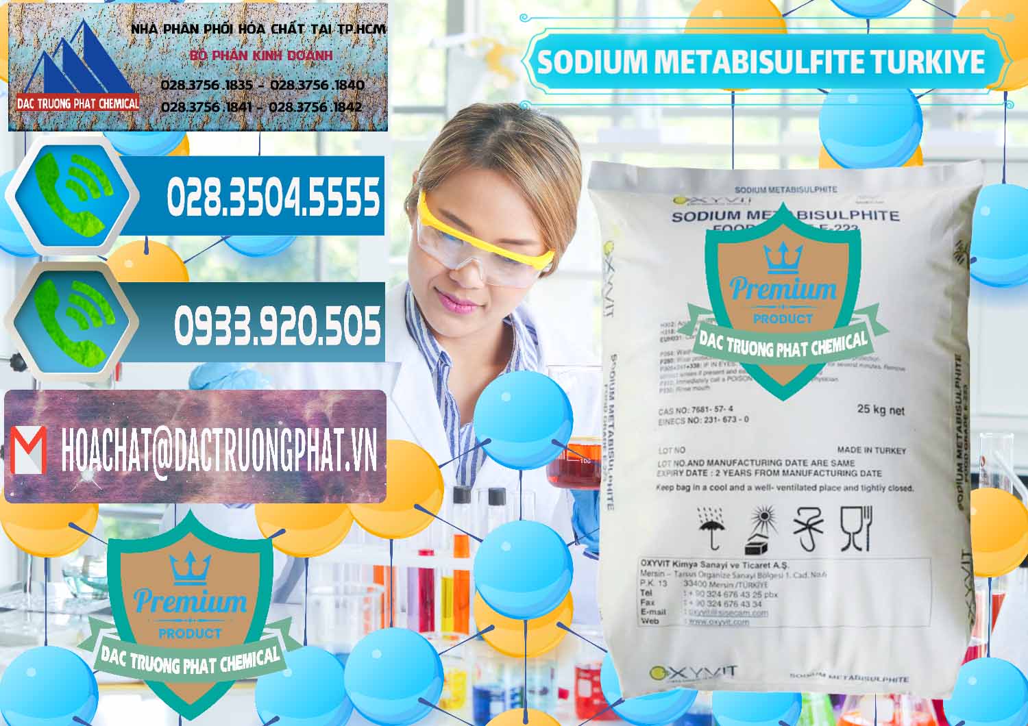 Đơn vị chuyên nhập khẩu & bán Sodium Metabisulfite - NA2S2O5 Food Grade E-223 Thổ Nhĩ Kỳ Turkey - 0413 - Đơn vị nhập khẩu và phân phối hóa chất tại TP.HCM - congtyhoachat.net
