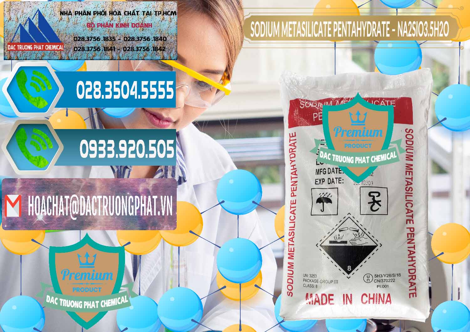 Cty chuyên kinh doanh & bán Sodium Metasilicate Pentahydrate – Silicate Bột Trung Quốc China - 0147 - Cung cấp _ phân phối hóa chất tại TP.HCM - congtyhoachat.net