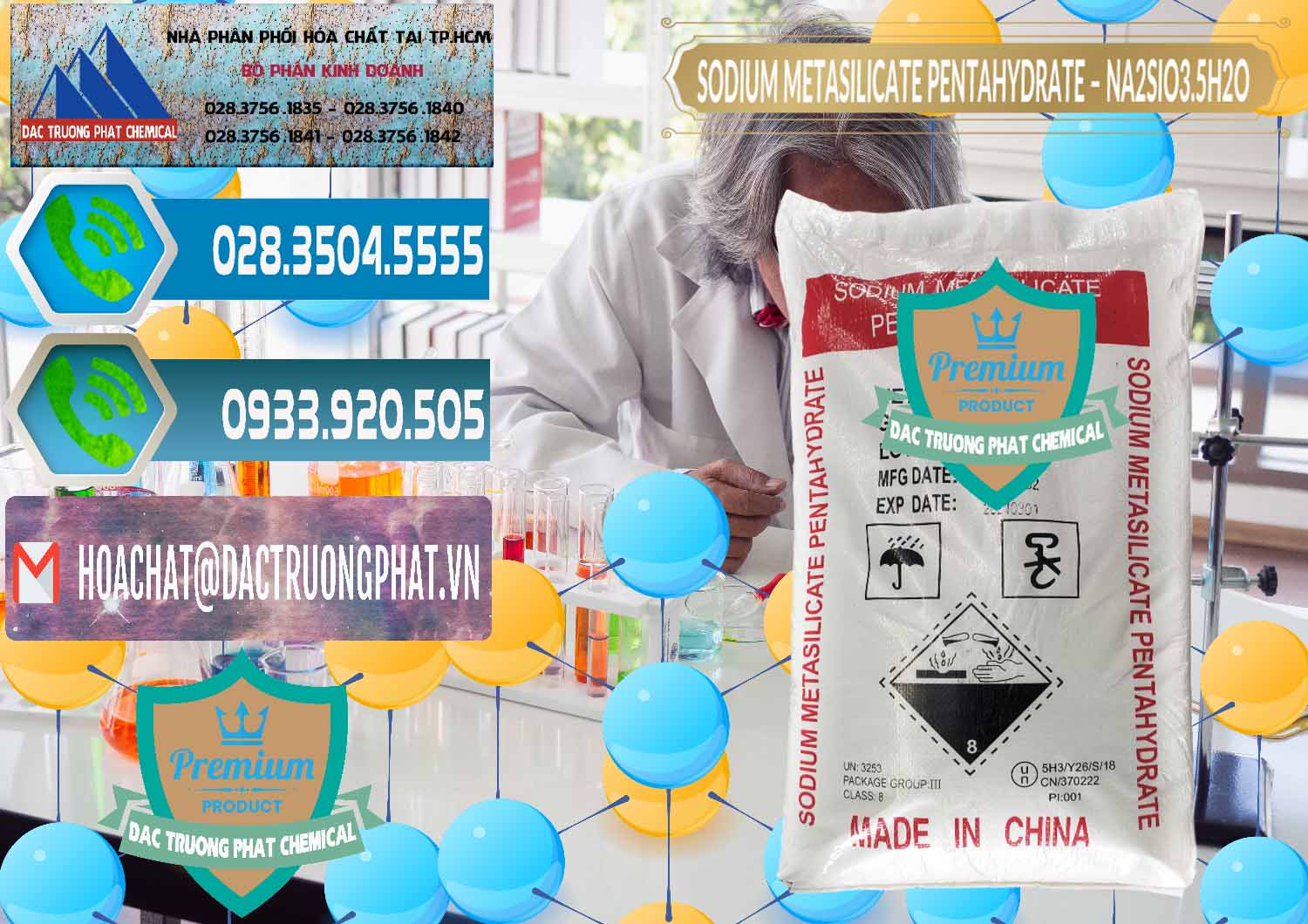 Bán - cung cấp Sodium Metasilicate Pentahydrate – Silicate Bột Trung Quốc China - 0147 - Cty chuyên cung cấp - kinh doanh hóa chất tại TP.HCM - congtyhoachat.net