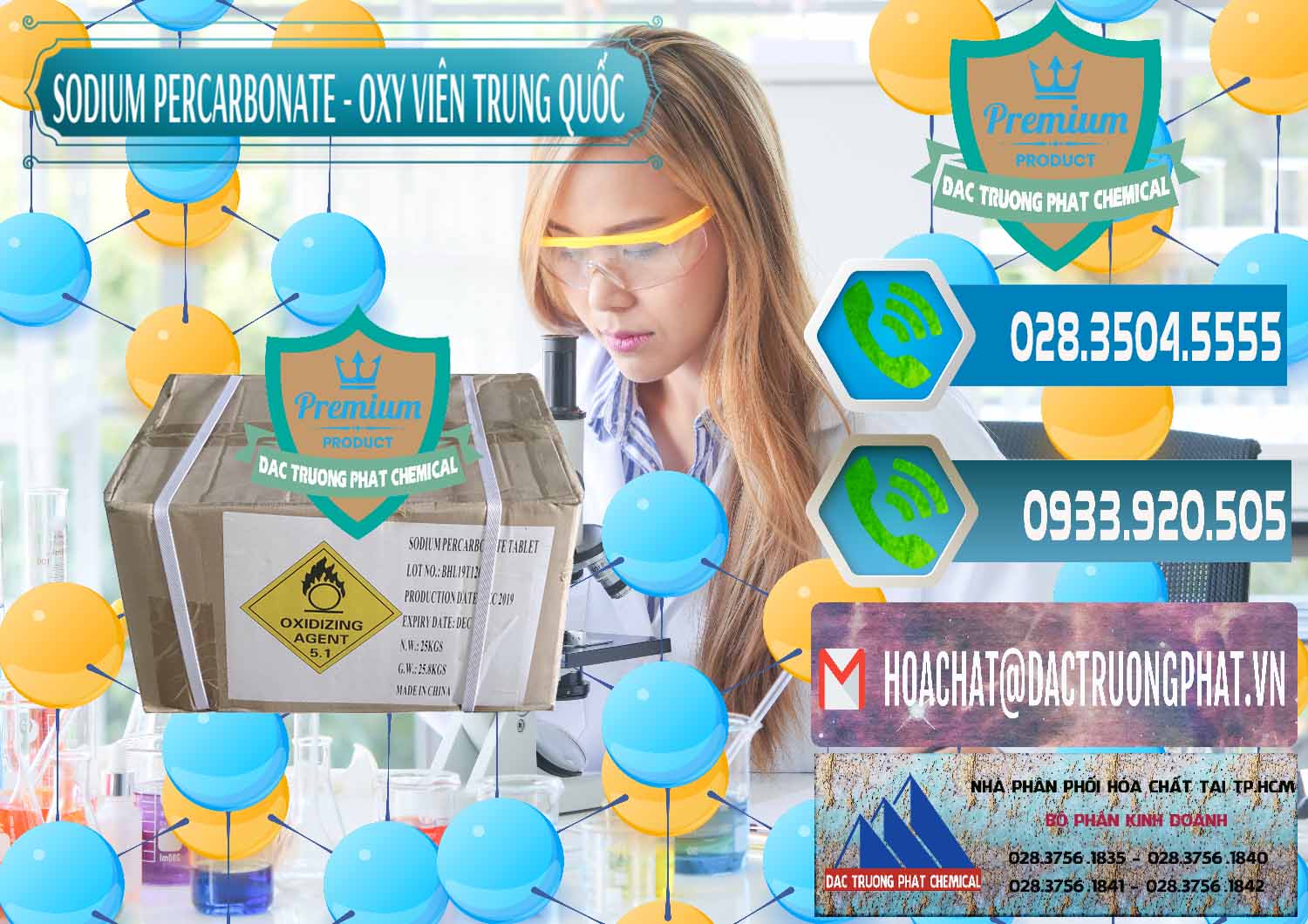 Công ty nhập khẩu & bán Sodium Percarbonate - Oxy Dạng Viên Trung Quốc China - 0329 - Nơi bán & phân phối hóa chất tại TP.HCM - congtyhoachat.net