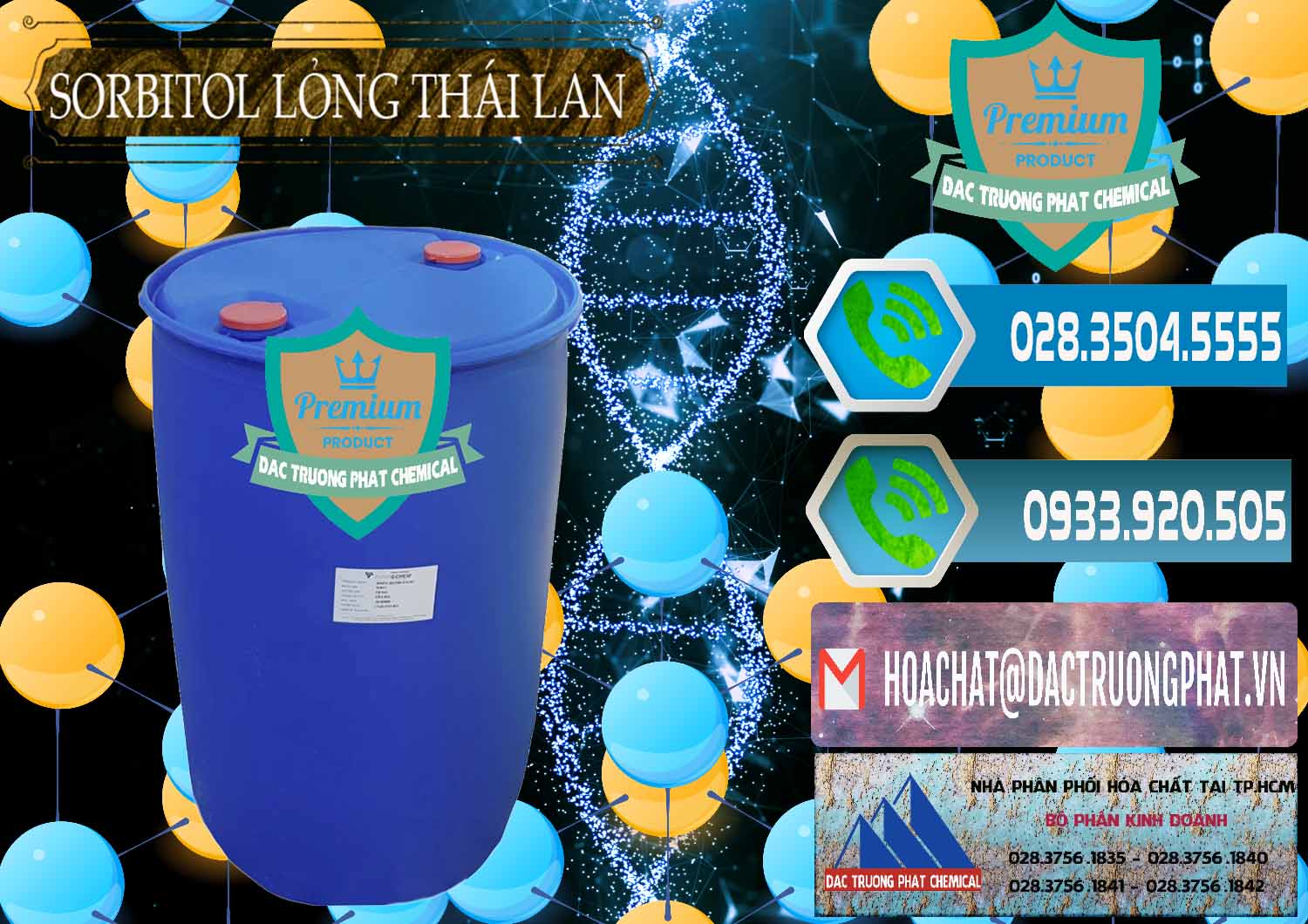 Đơn vị cung ứng ( bán ) Sorbitol - C6H14O6 Lỏng 70% Food Grade Thái Lan Thailand - 0341 - Đơn vị chuyên cung cấp và bán hóa chất tại TP.HCM - congtyhoachat.net