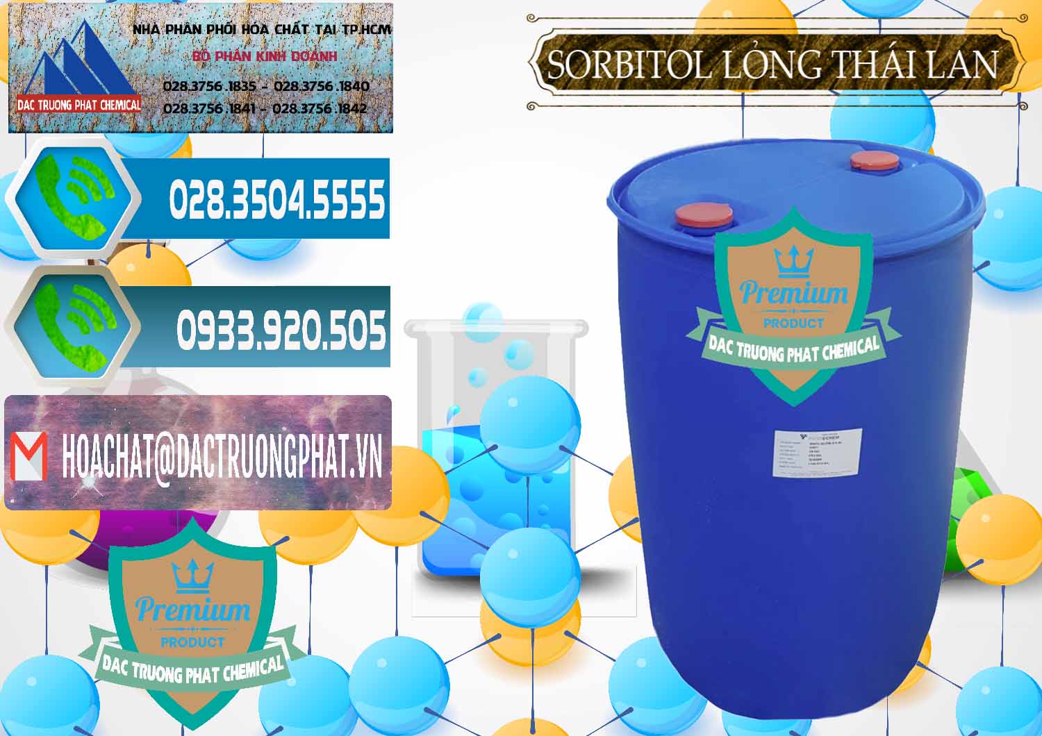 Đơn vị chuyên bán và phân phối Sorbitol - C6H14O6 Lỏng 70% Food Grade Thái Lan Thailand - 0341 - Phân phối _ cung cấp hóa chất tại TP.HCM - congtyhoachat.net