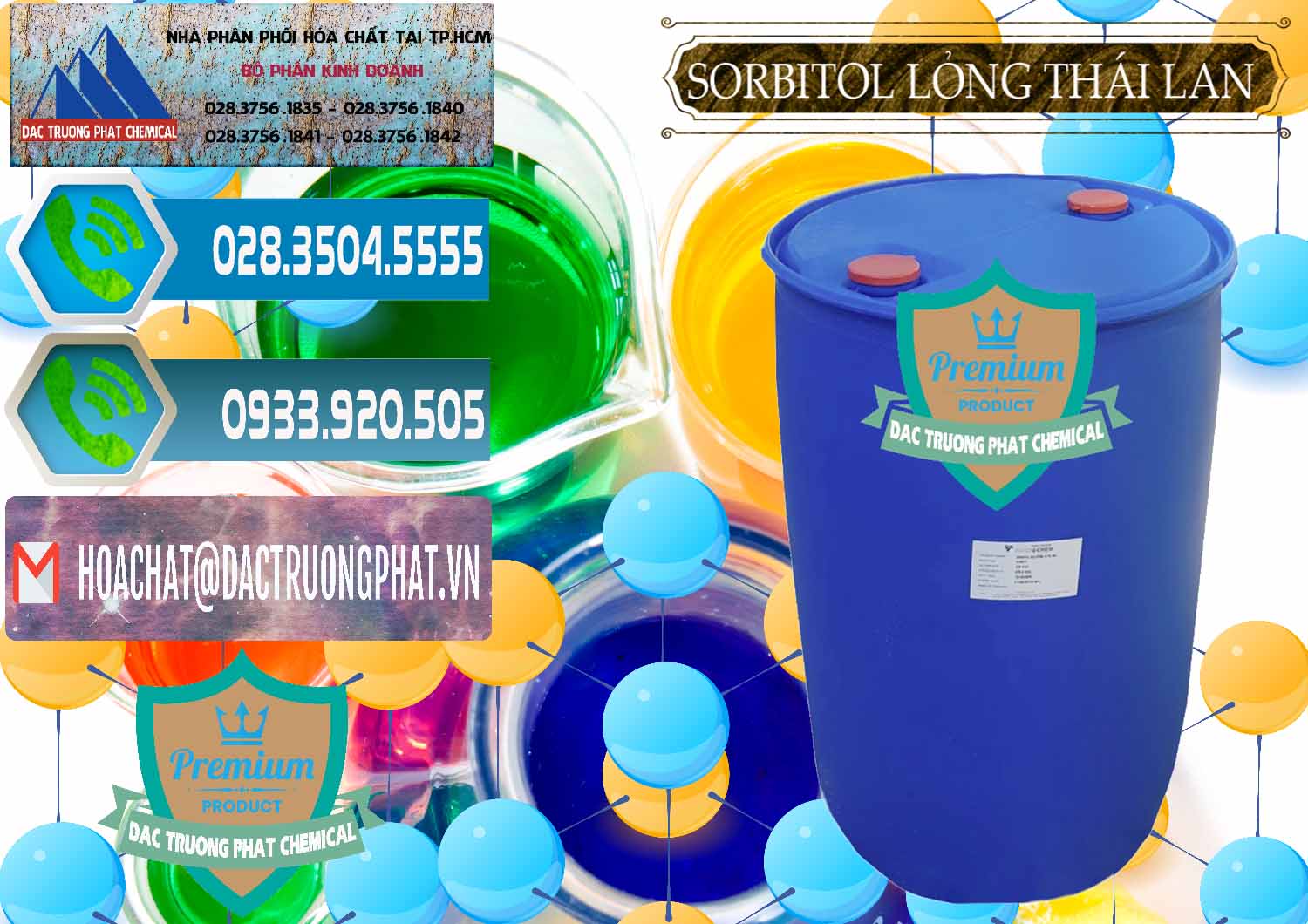 Cty bán và cung cấp Sorbitol - C6H14O6 Lỏng 70% Food Grade Thái Lan Thailand - 0341 - Chuyên phân phối ( kinh doanh ) hóa chất tại TP.HCM - congtyhoachat.net