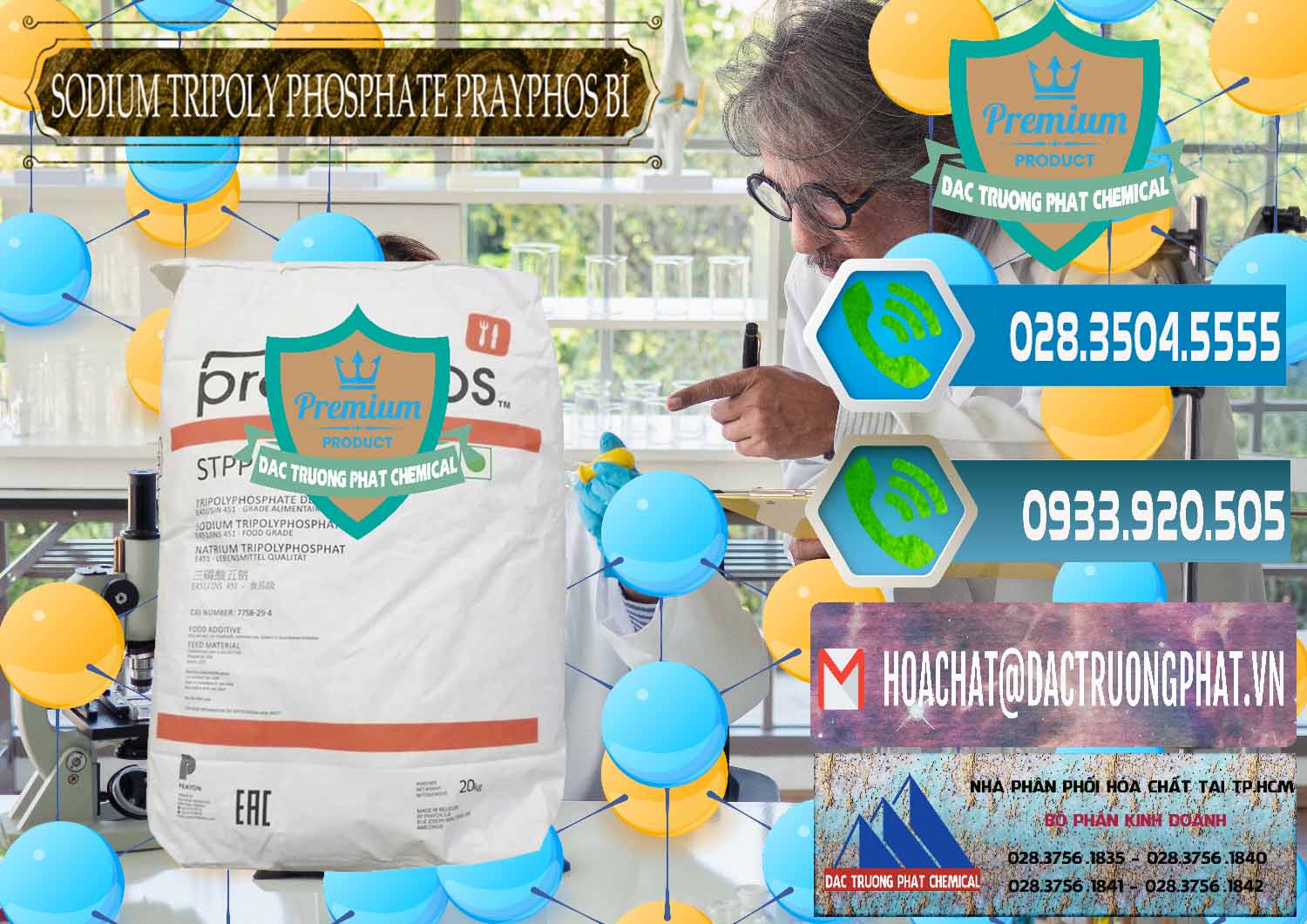 Cty chuyên bán và phân phối Sodium Tripoly Phosphate - STPP Prayphos Bỉ Belgium - 0444 - Nhà phân phối và cung cấp hóa chất tại TP.HCM - congtyhoachat.net