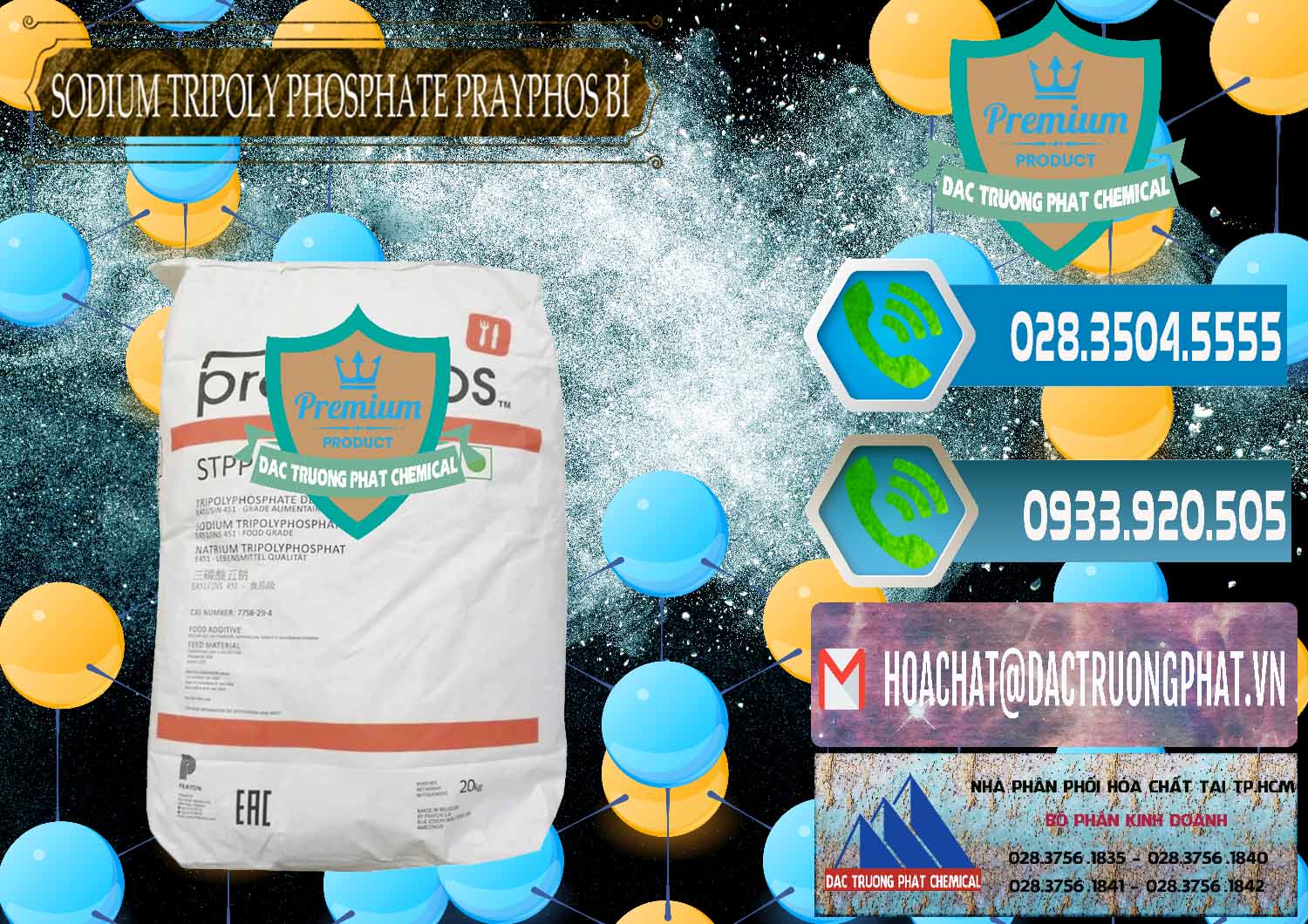 Bán _ cung cấp Sodium Tripoly Phosphate - STPP Prayphos Bỉ Belgium - 0444 - Đơn vị chuyên phân phối - nhập khẩu hóa chất tại TP.HCM - congtyhoachat.net