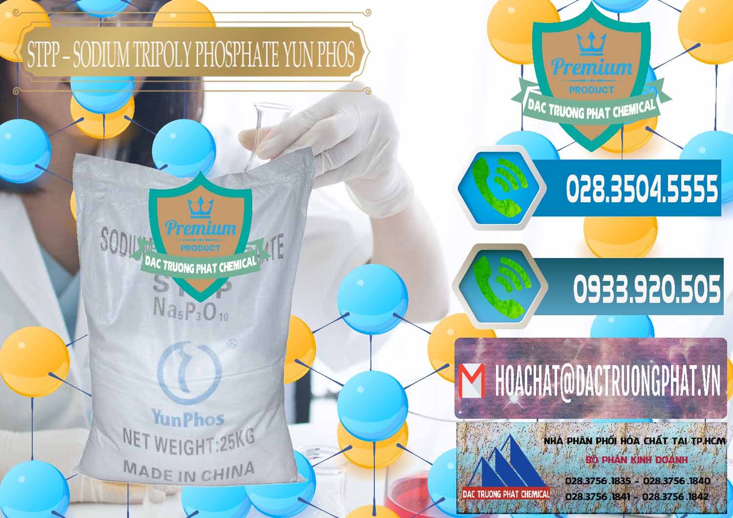 Cty chuyên bán - cung ứng Sodium Tripoly Phosphate - STPP Yun Phos Trung Quốc China - 0153 - Công ty phân phối ( cung ứng ) hóa chất tại TP.HCM - congtyhoachat.net
