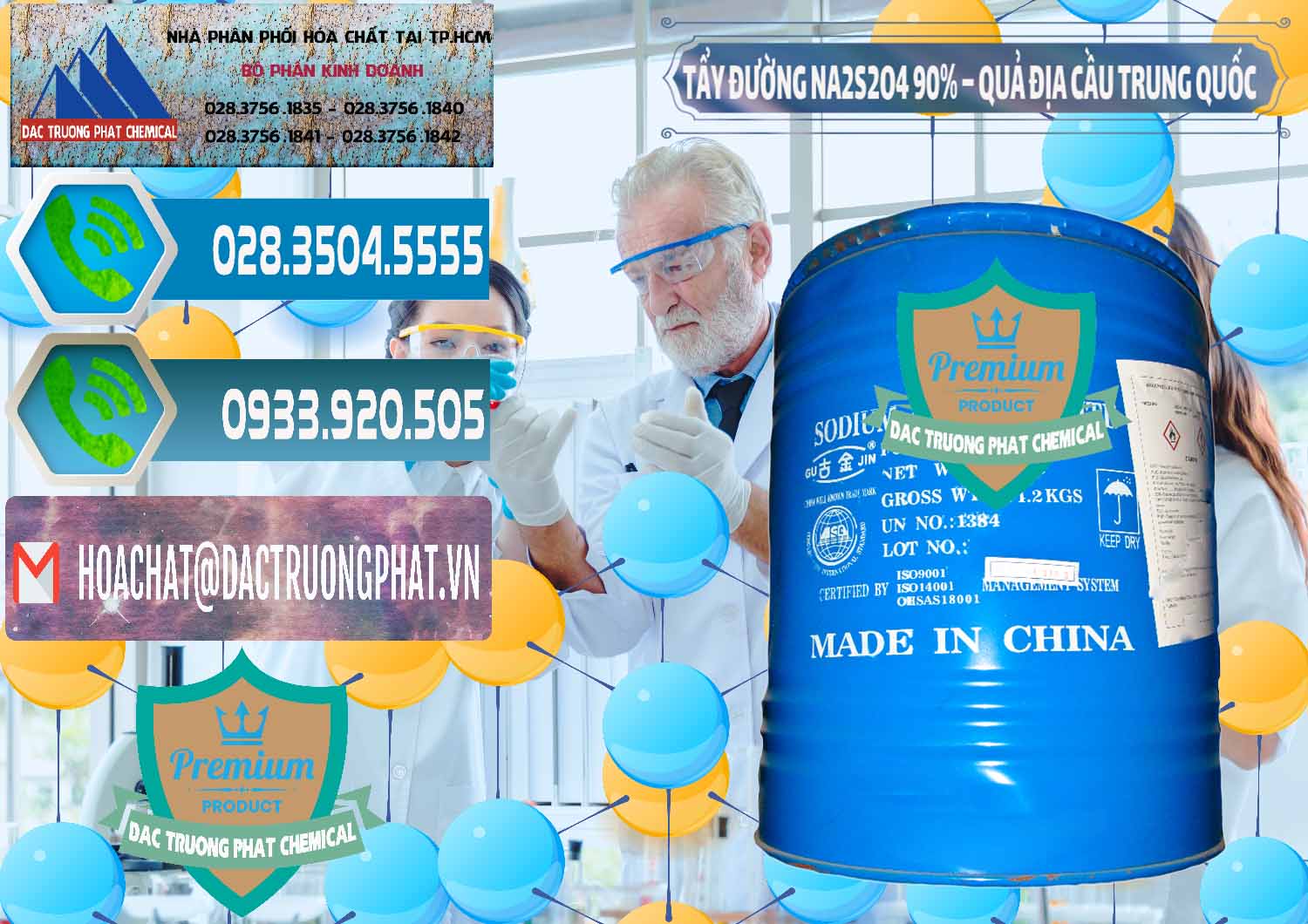 Chuyên cung cấp và bán Tẩy Đường - NA2S2O4 Logo Quả Địa Cầu Trung Quốc China - 0159 - Nơi phân phối _ cung cấp hóa chất tại TP.HCM - congtyhoachat.net