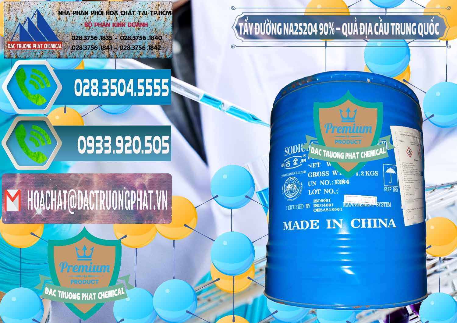 Chuyên cung cấp _ bán Tẩy Đường - NA2S2O4 Logo Quả Địa Cầu Trung Quốc China - 0159 - Phân phối ( kinh doanh ) hóa chất tại TP.HCM - congtyhoachat.net