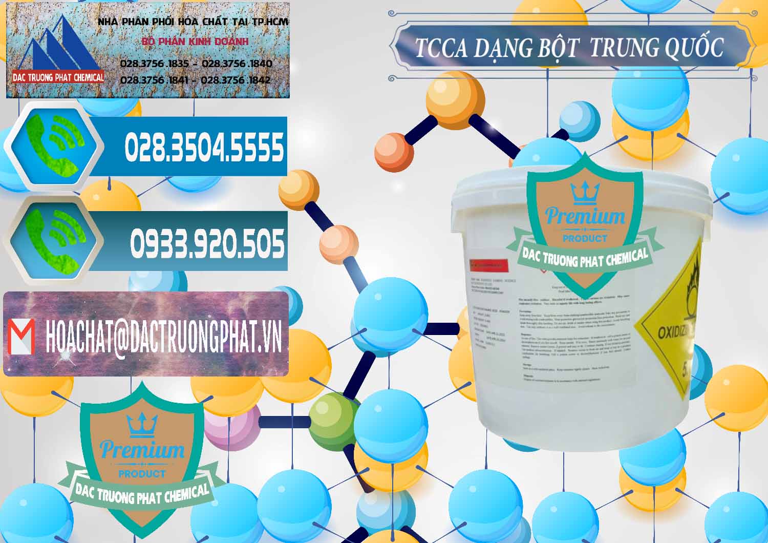 Cung cấp - bán TCCA - Acid Trichloroisocyanuric Dạng Bột Thùng 5kg Trung Quốc China - 0378 - Cung cấp ( phân phối ) hóa chất tại TP.HCM - congtyhoachat.net