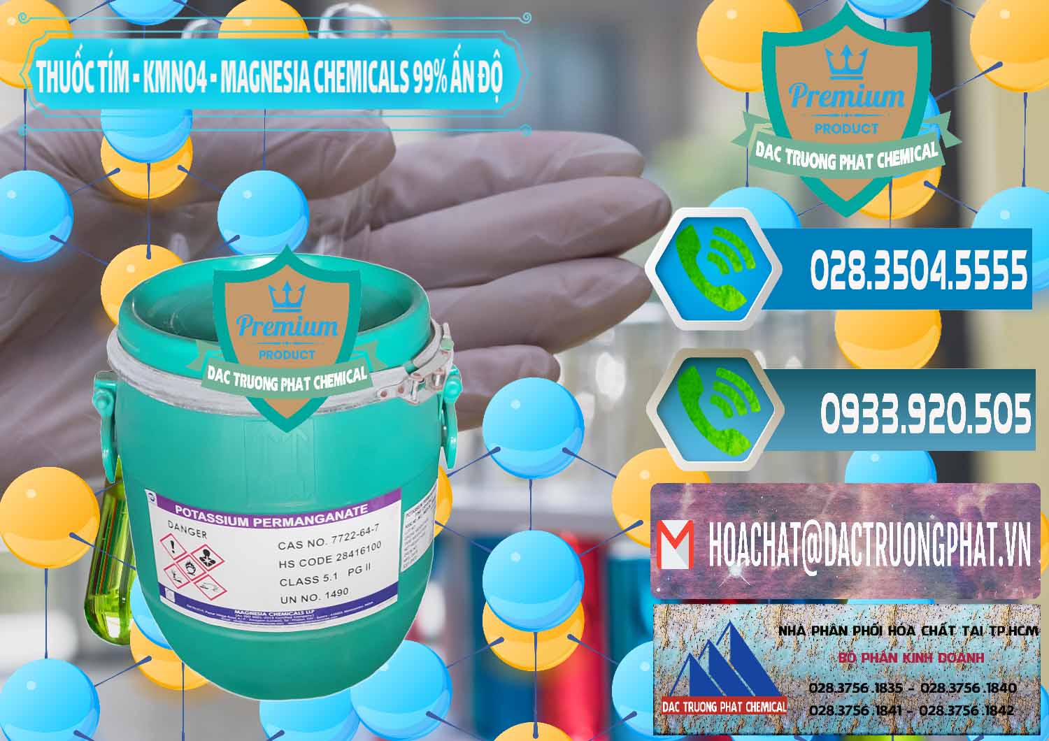 Cty chuyên cung cấp ( bán ) Thuốc Tím - KMNO4 Magnesia Chemicals 99% Ấn Độ India - 0251 - Nhà cung cấp & nhập khẩu hóa chất tại TP.HCM - congtyhoachat.net