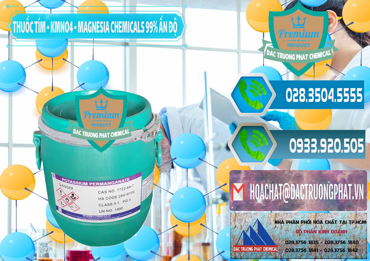 Công ty cung ứng - bán Thuốc Tím - KMNO4 Magnesia Chemicals 99% Ấn Độ India - 0251 - Đơn vị nhập khẩu & cung cấp hóa chất tại TP.HCM - congtyhoachat.net