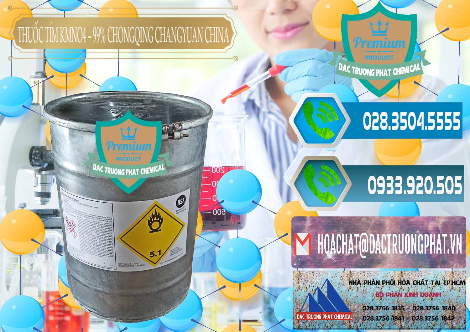 Nơi phân phối và bán Thuốc Tím – KMNO4 99% Chongqing Changyuan Trung Quốc China - 0166 - Đơn vị chuyên phân phối và bán hóa chất tại TP.HCM - congtyhoachat.net