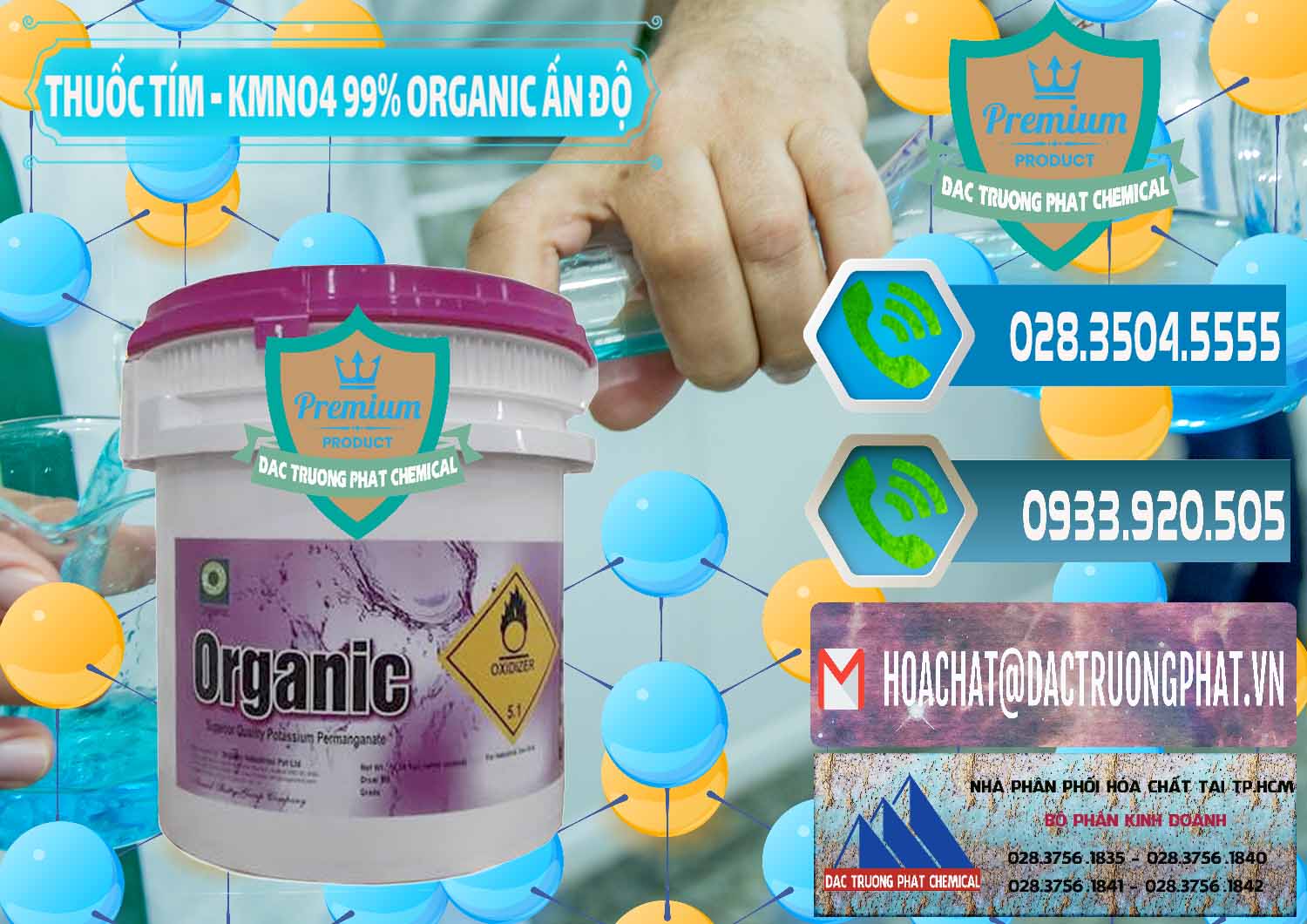 Nơi chuyên cung cấp ( bán ) Thuốc Tím - KMNO4 99% Organic Ấn Độ India - 0216 - Cty phân phối - cung cấp hóa chất tại TP.HCM - congtyhoachat.net
